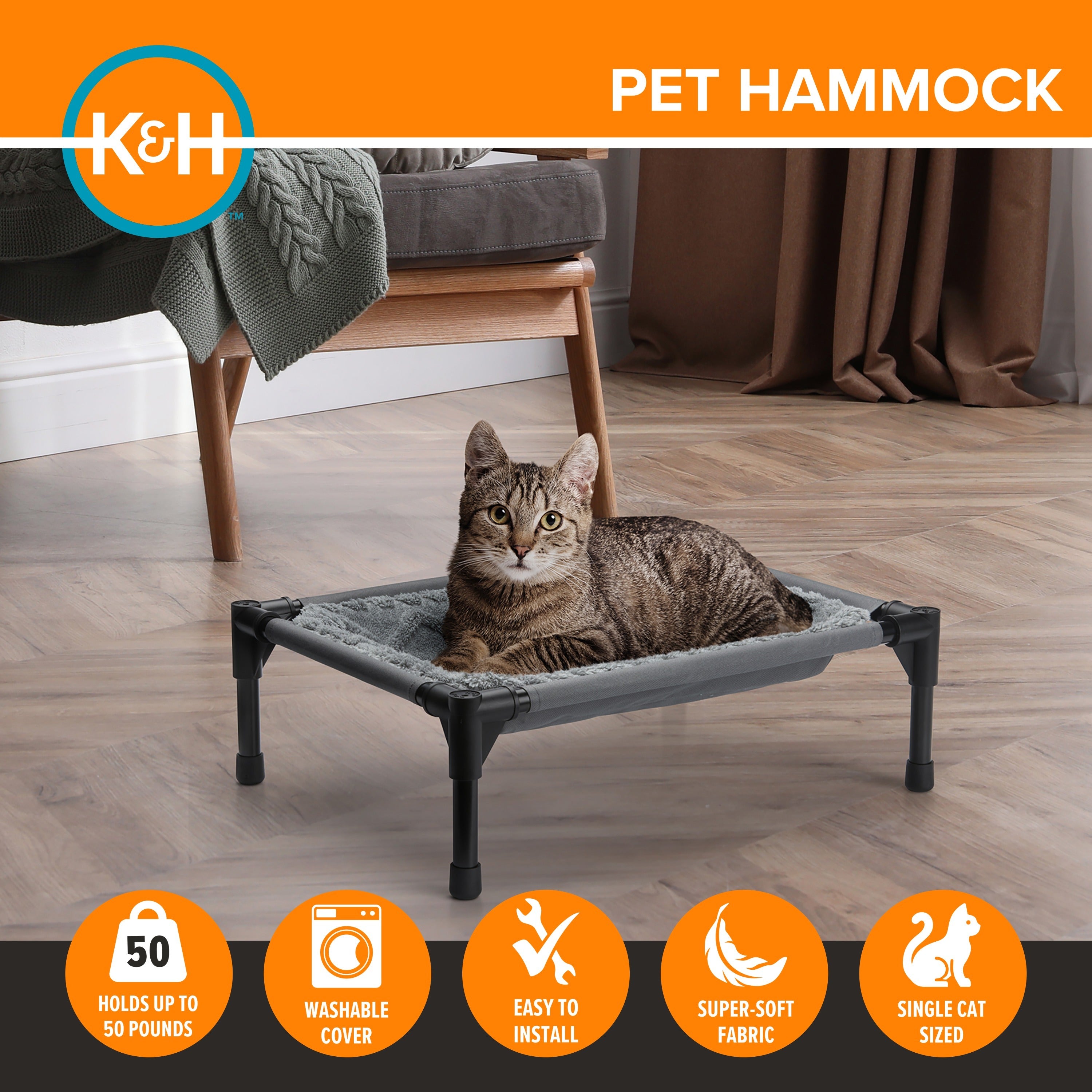 k-h-elevated-hammock-lit-hamac-chat-55-9-cm-gris image 2