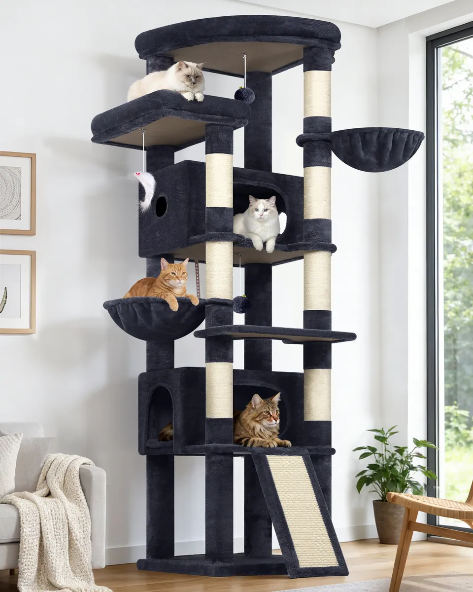 globlazer-s-series-s80c-arbre-chat-gris-fonc-203-cm image 1