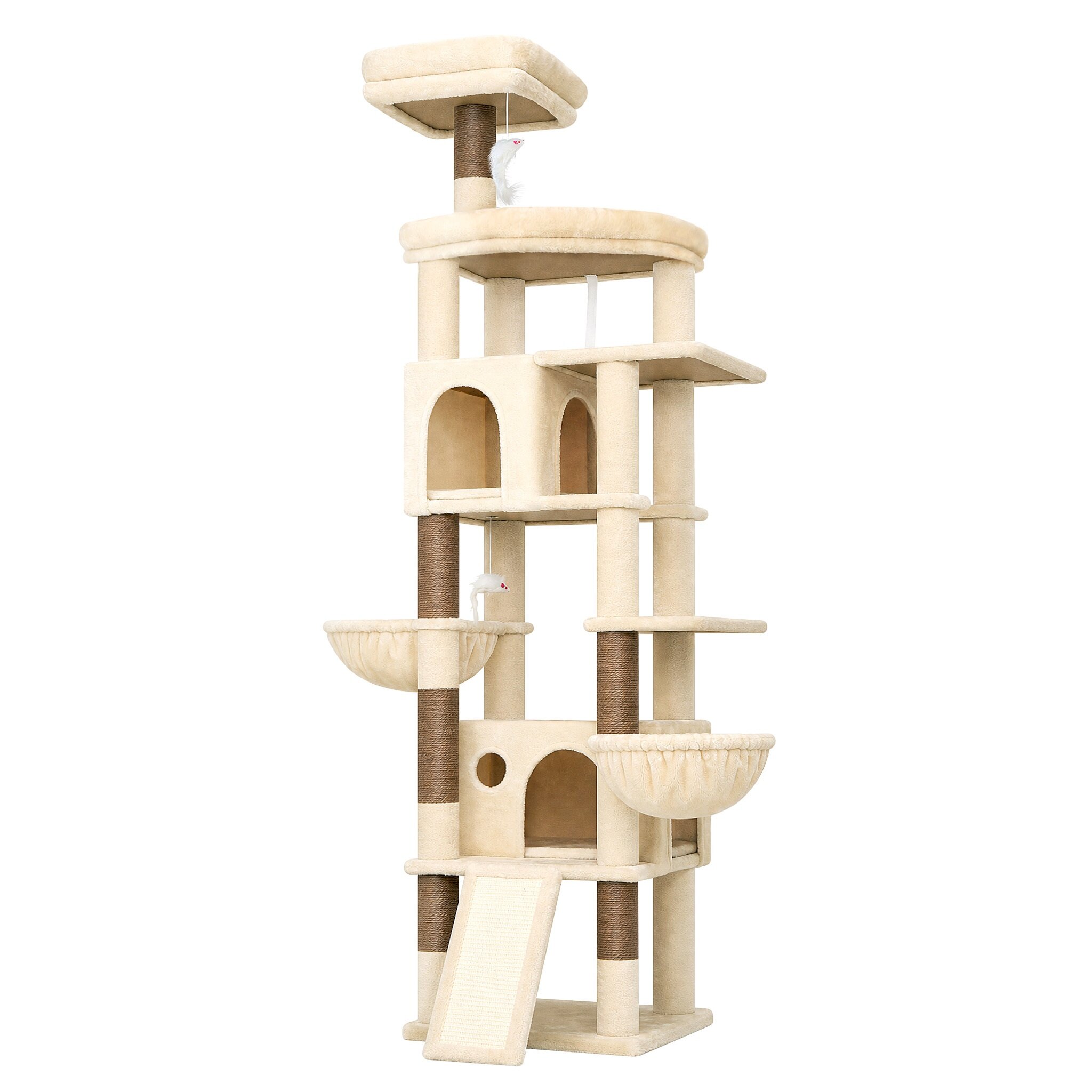 globlazer-f-series-f81h-arbre-chat-beige-81-pouces-grand image 2