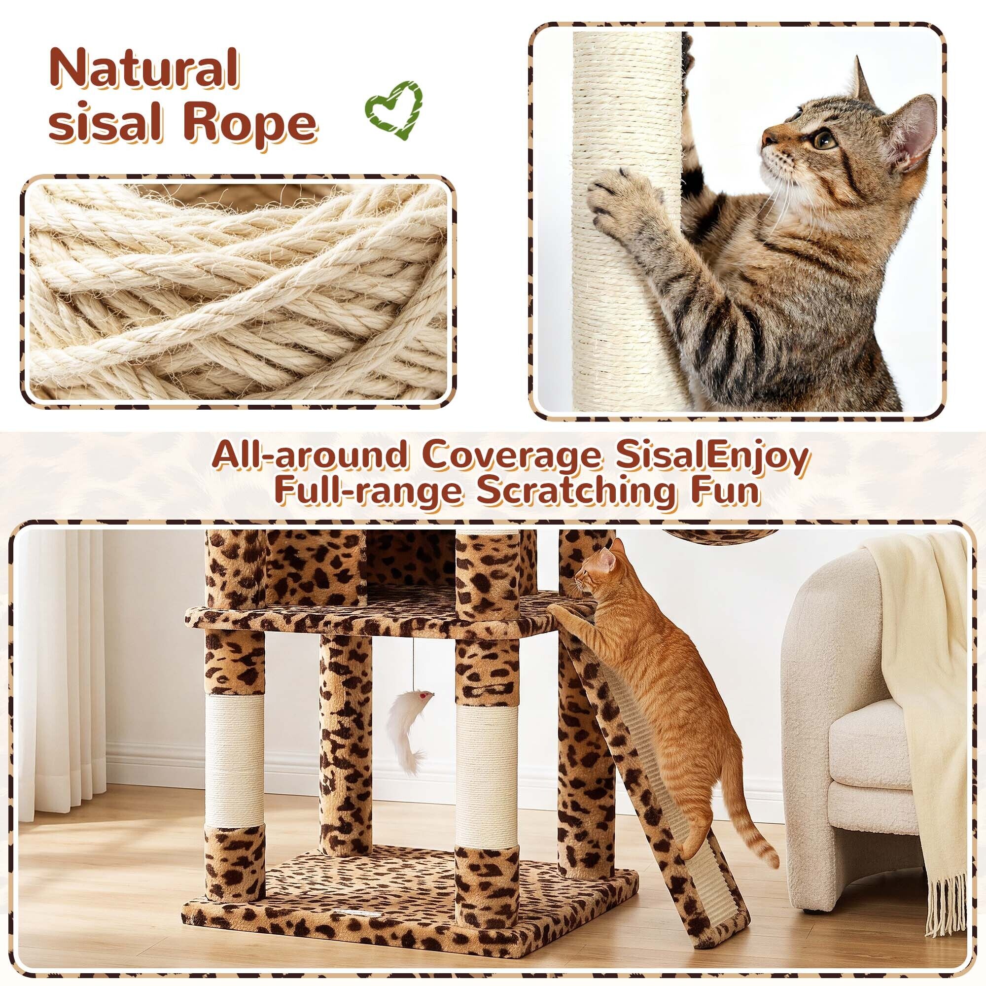 globlazer-f-series-f80h-arbre-chat-l-opard-80-pouces-grand image 7