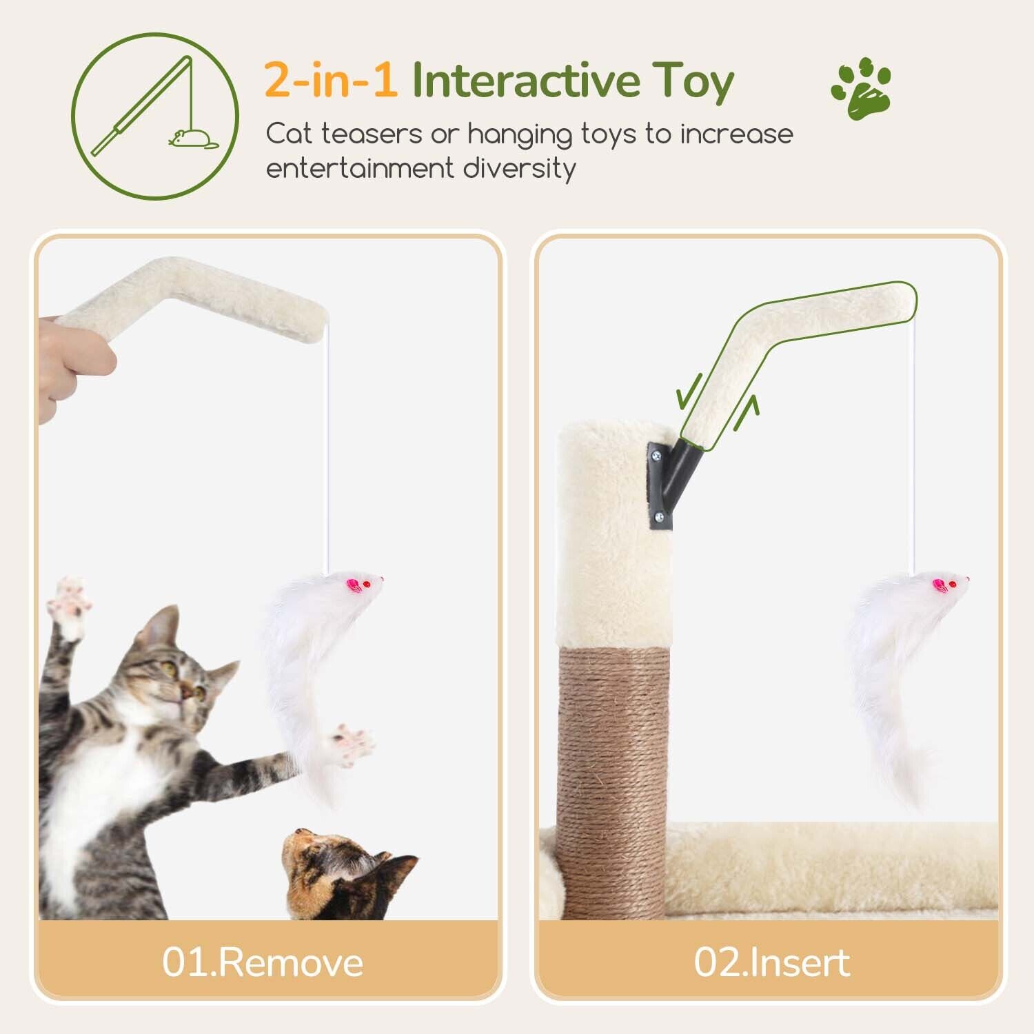 globlazer-f74b-arbre-chat-188-cm-beige-grand-chat image 6