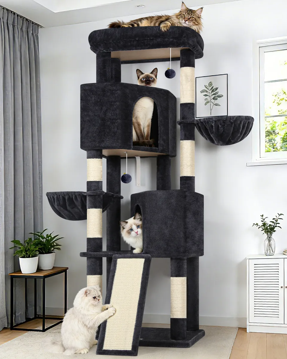 globlazer-s69b-arbre-chat-69-pouces-gris-fonc-grand image 1