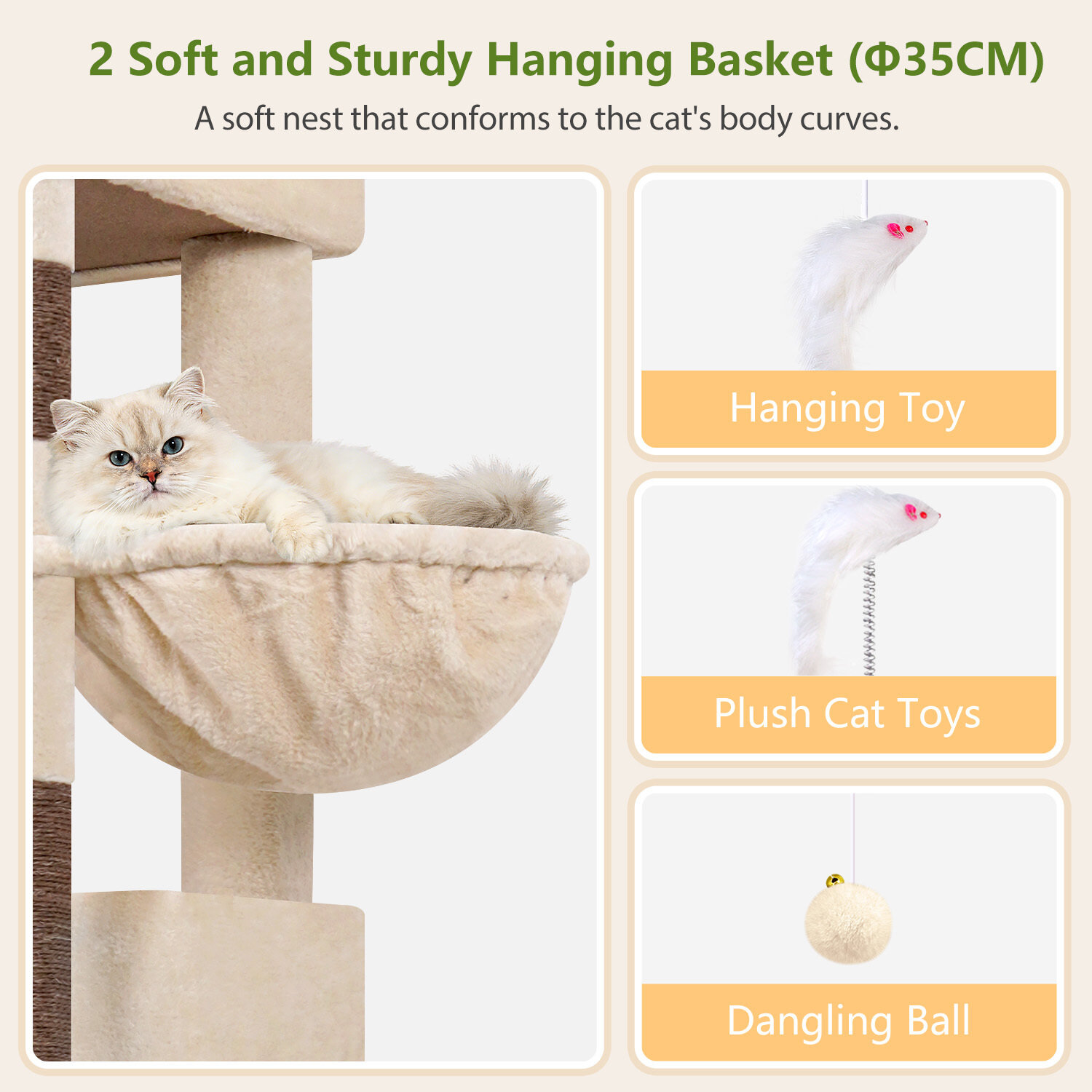 globlazer-s-series-s72e-arbre-chat-beige-72-pouces image 5