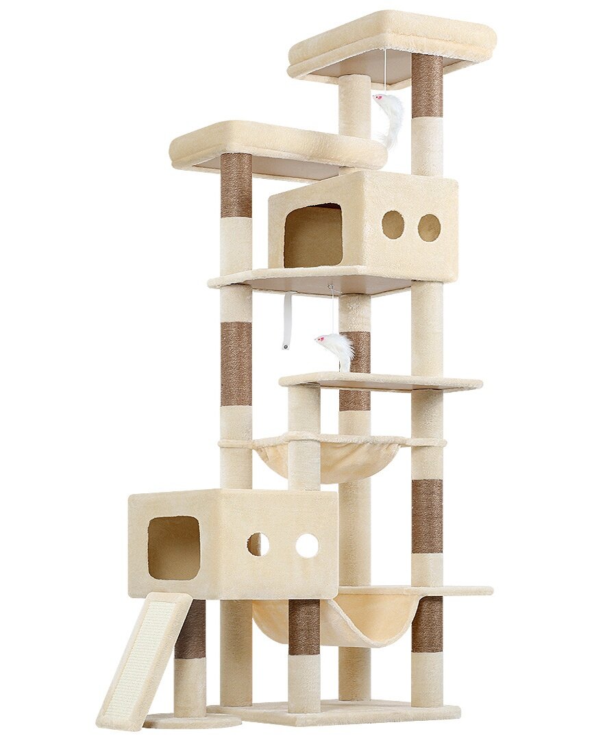 globlazer-s-series-s83g-arbre-chat-robuste-beige-83-pouces image 2