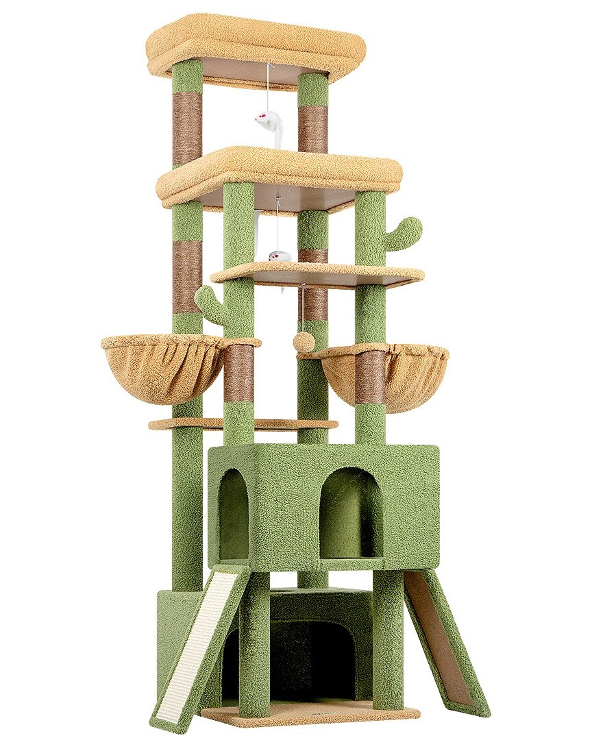 globlazer-z-series-z78-arbre-chat-vert-cactus-78-pouces image 2