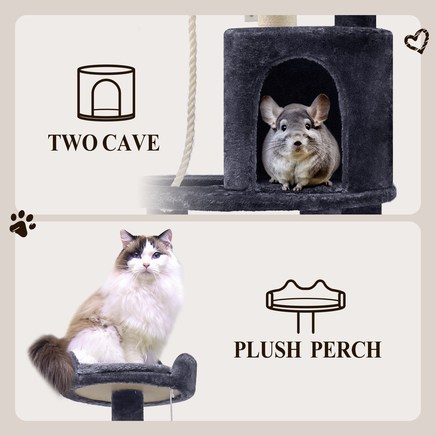 globlazer-c85-arbre-chat-xxl-216-cm-gris-fonc image 5