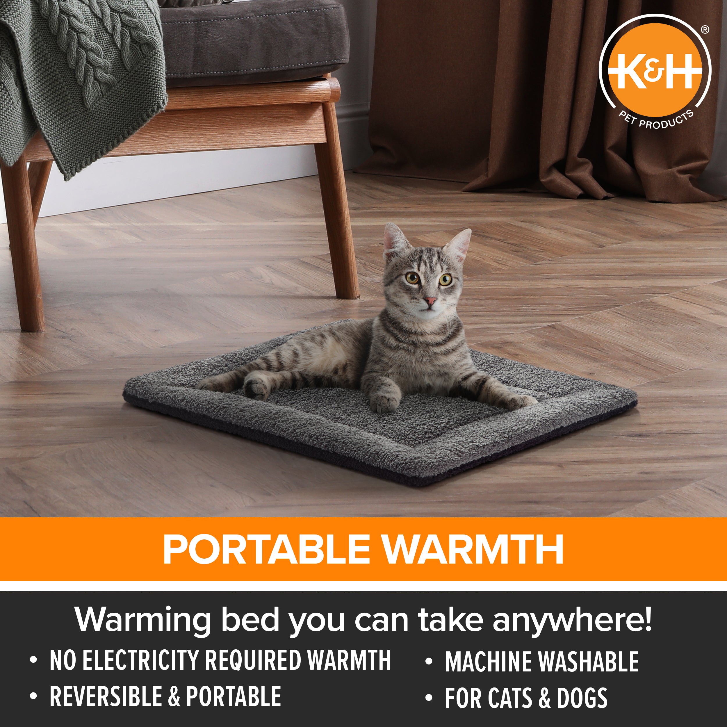 k-h-self-warming-pet-pad-tapis-chat-auto-chauffant-oatmeal-53x43cm image 3