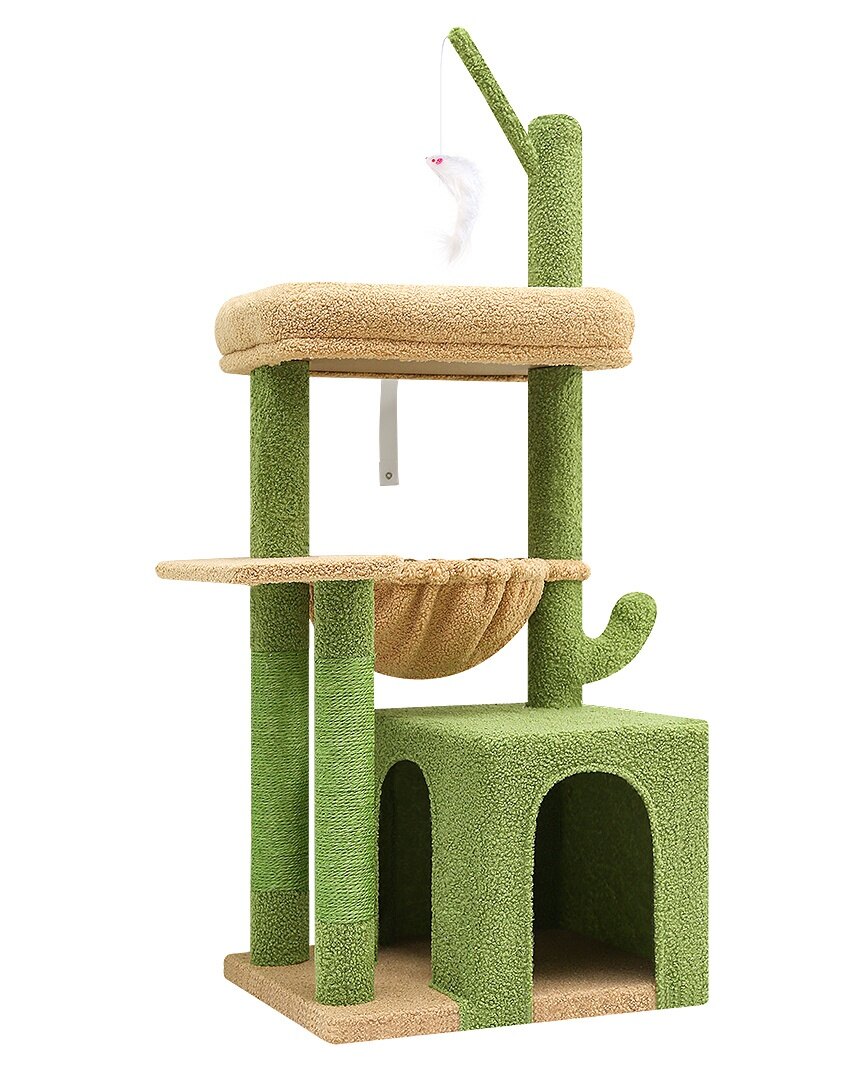 globlazer-f-series-f46a-arbre-chat-vert-117-cm-compact image 2