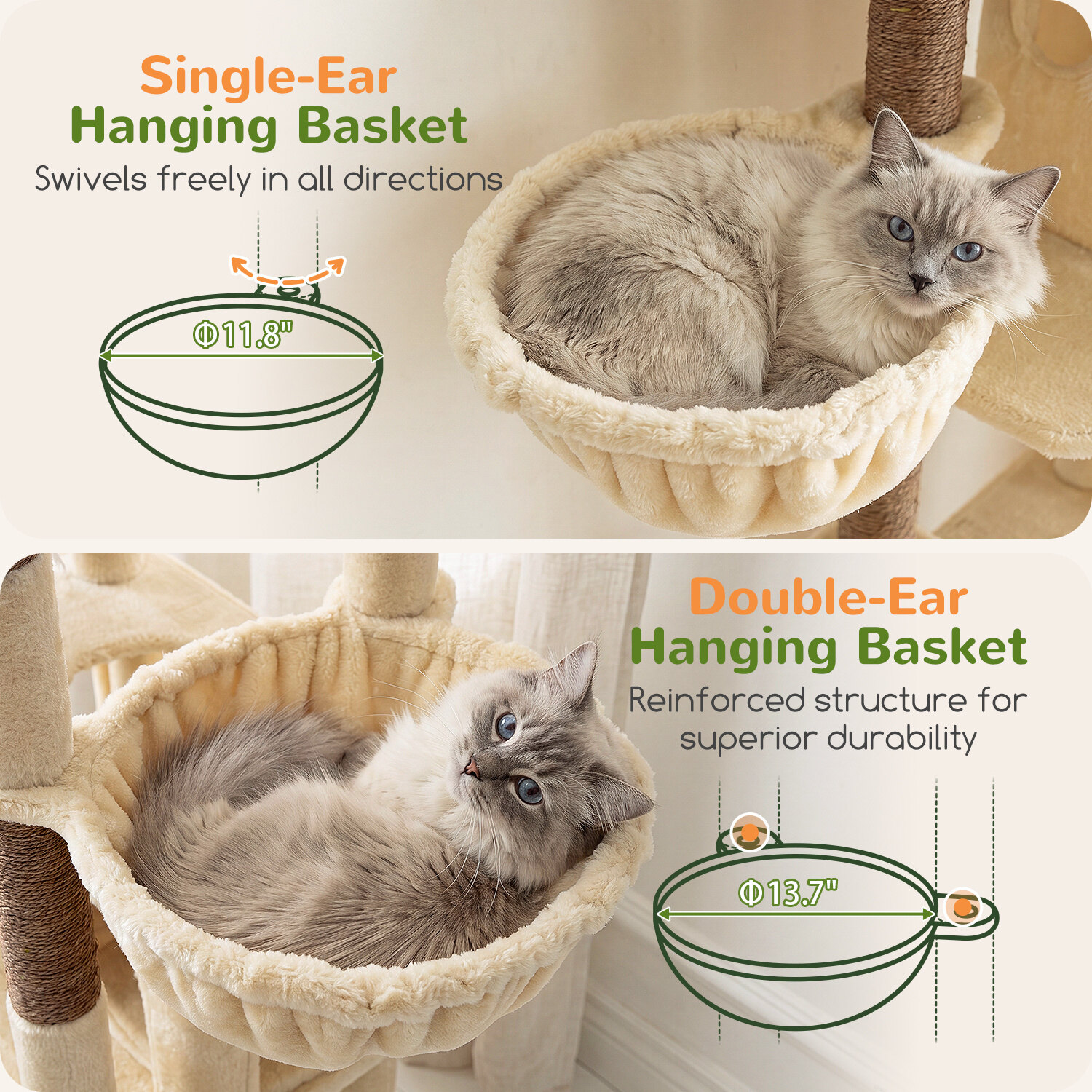 globlazer-f-series-f74h-arbre-chat-beige-74-pouces-robuste image 5