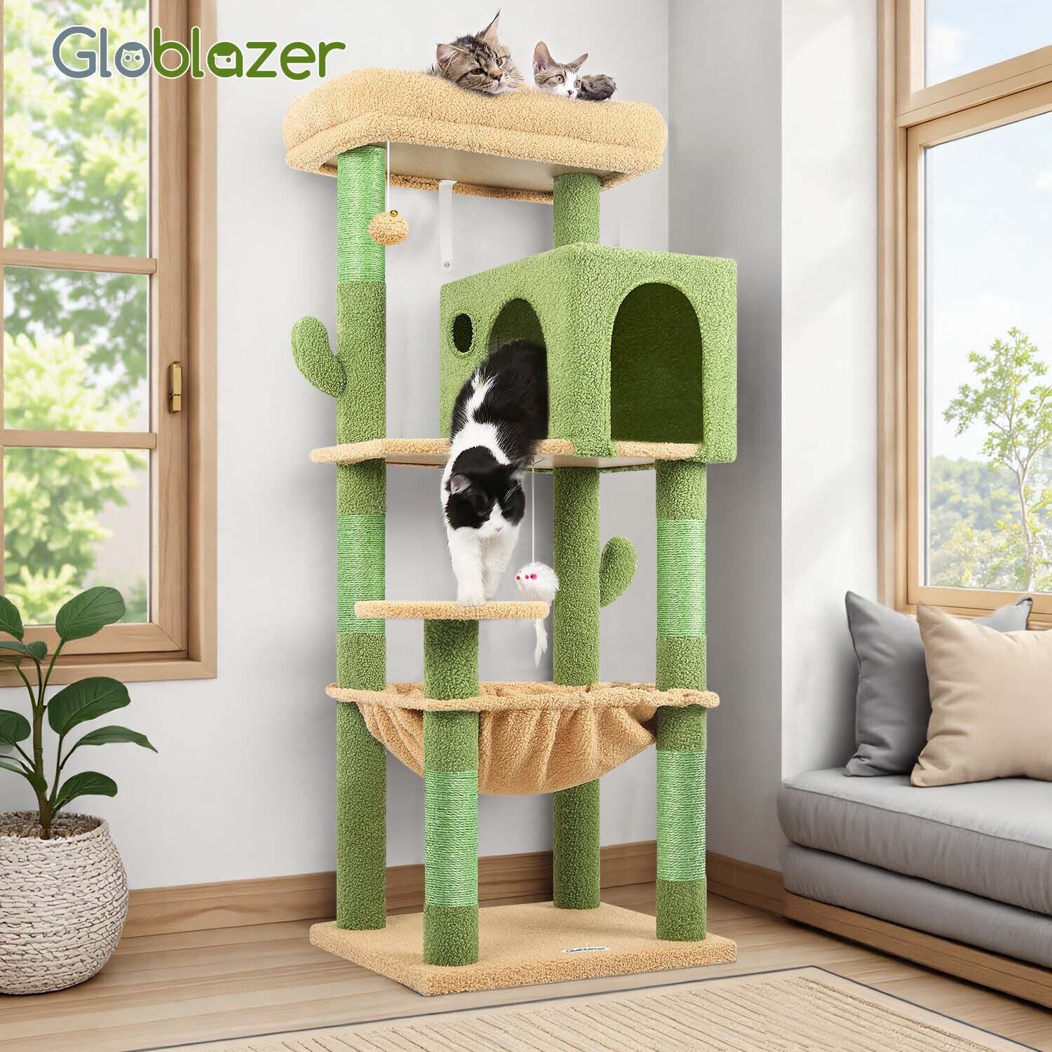globlazer-f-series-f53-arbre-chat-vert-cactus-135-cm image 8
