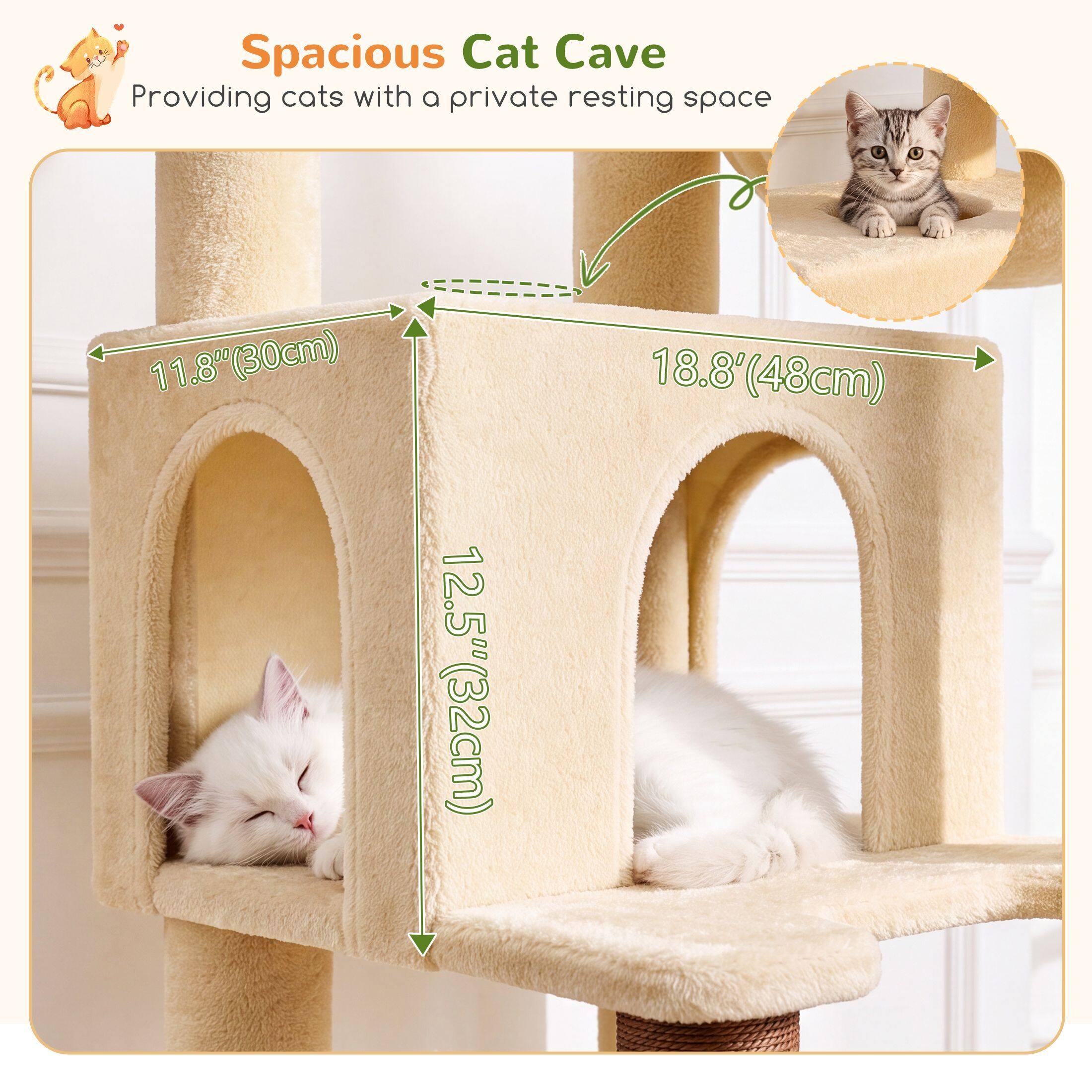 globlazer-arbre-chat-191-cm-gris-clair-condo-griffoir image 8