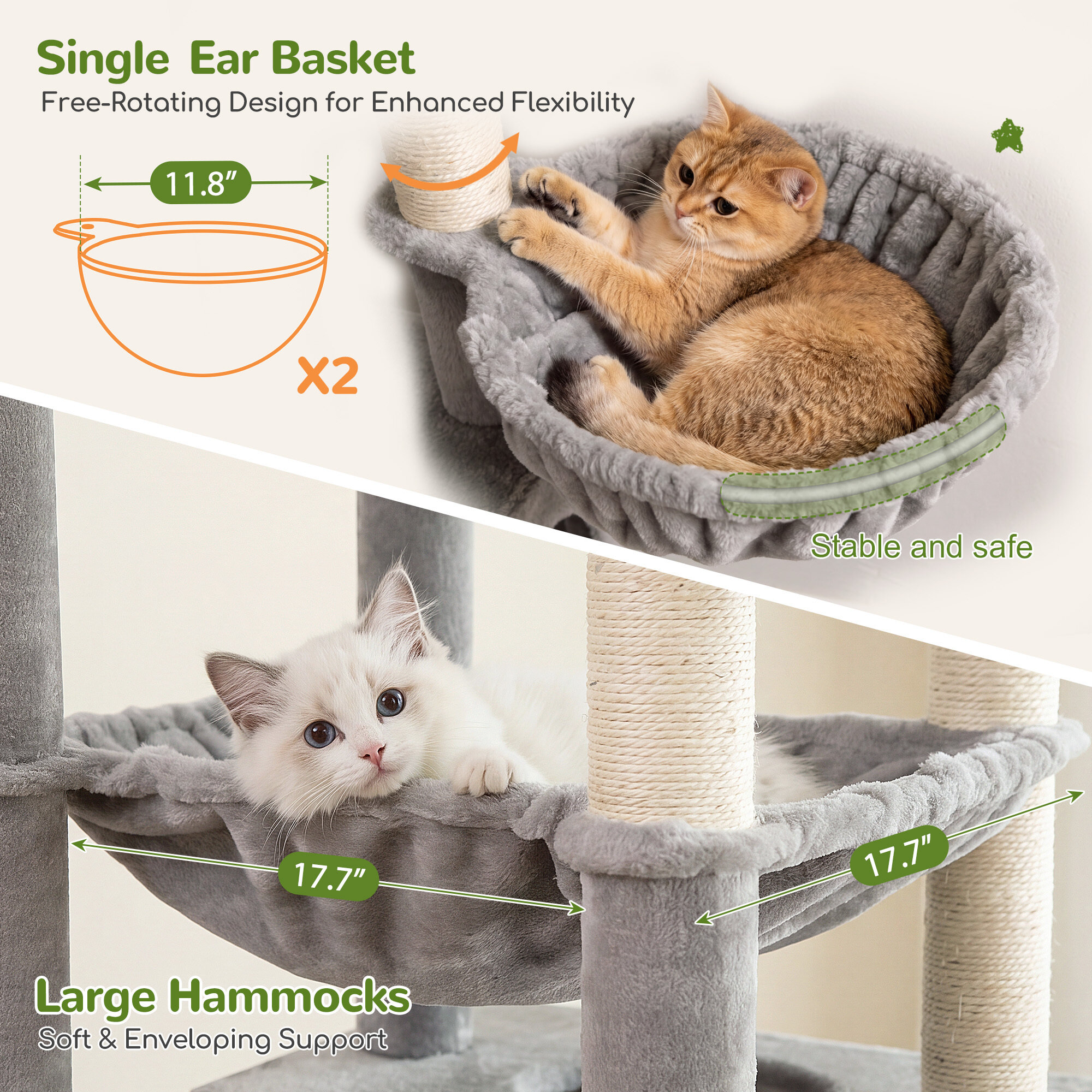 globlazer-f-series-f82d-arbre-chat-gris-clair-82-pouces-grand-chat image 5