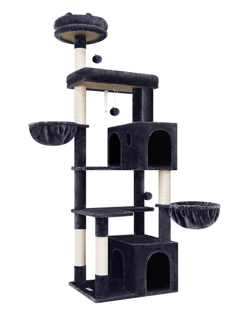 globlazer-f-series-f73-arbre-chat-grand-chat-gris-fonc-73-pouces image 2