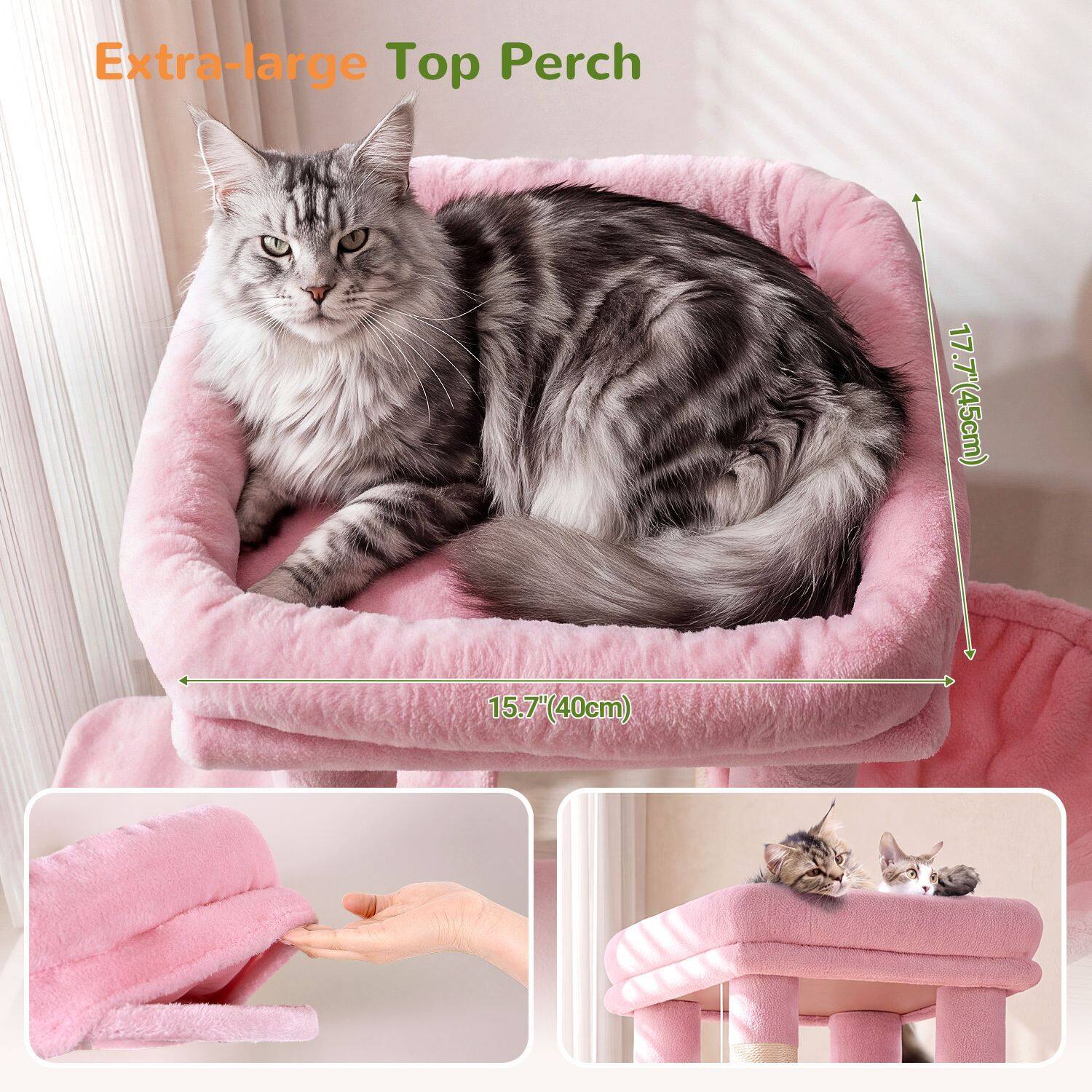globlazer-f-series-f61-arbre-chat-rose-155-cm image 3