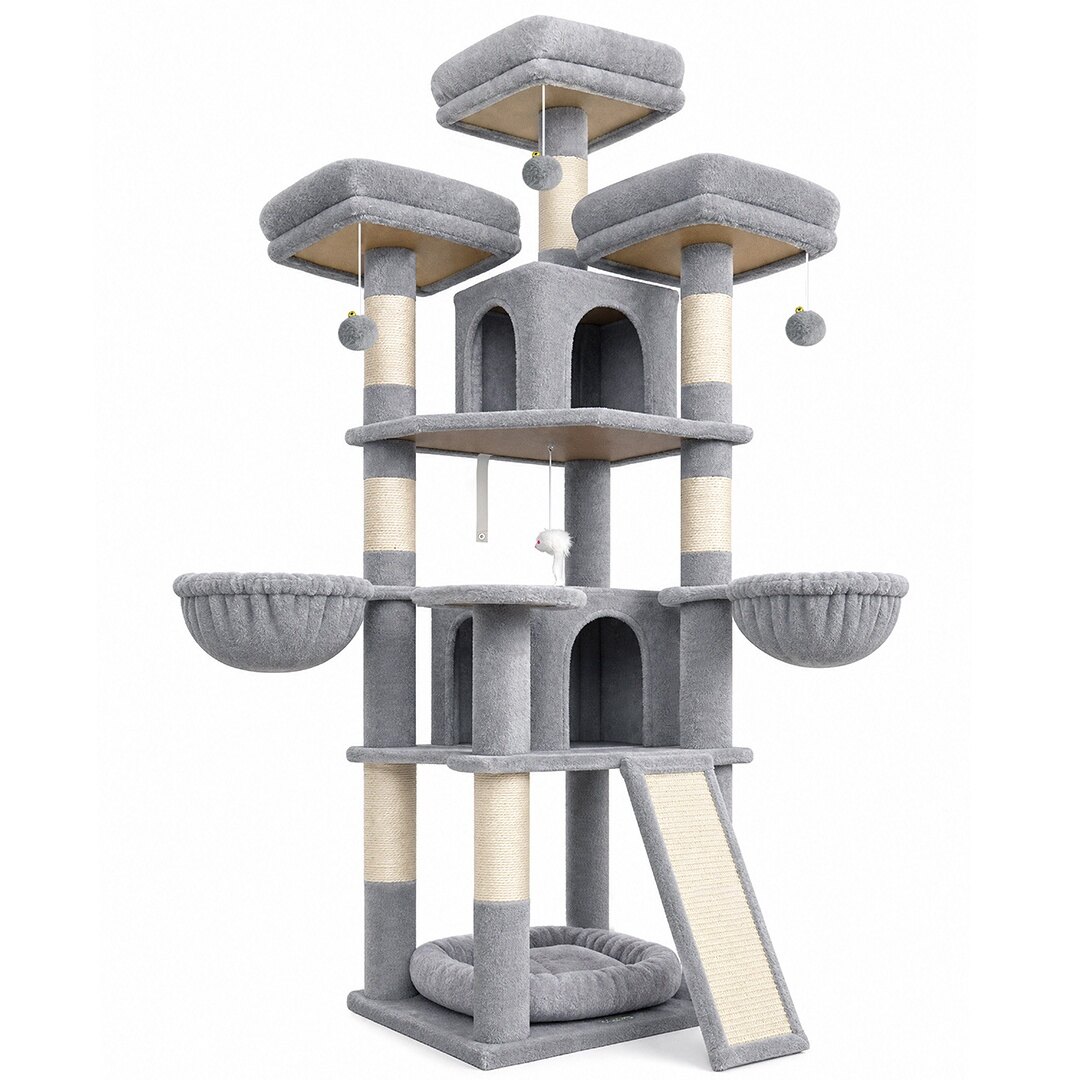 globlazer-f70h-arbre-chat-gris-clair-178-cm-xxl image 2