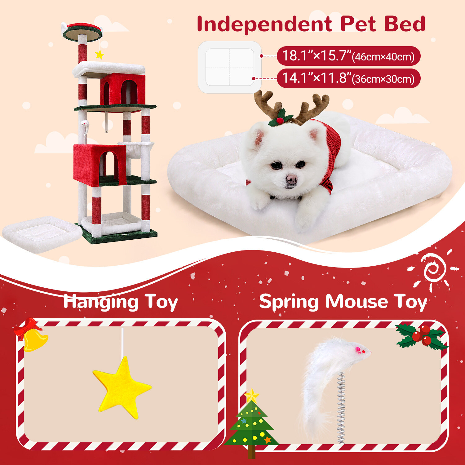 globlazer-s72-arbre-chat-183-cm-rouge-blanc-vert-no-l image 7