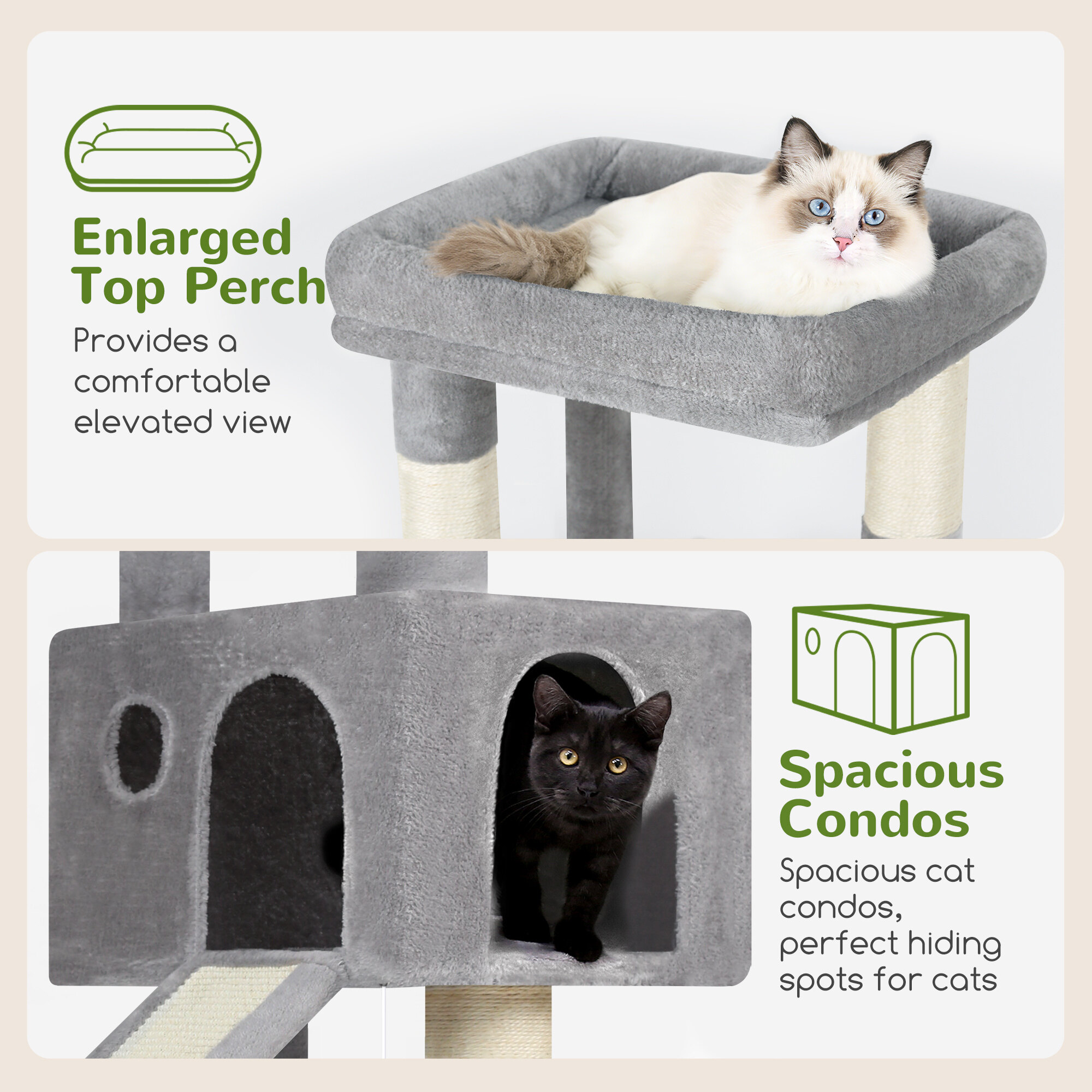 globlazer-s50-arbre-chat-gris-clair-50-pouces-compact image 3