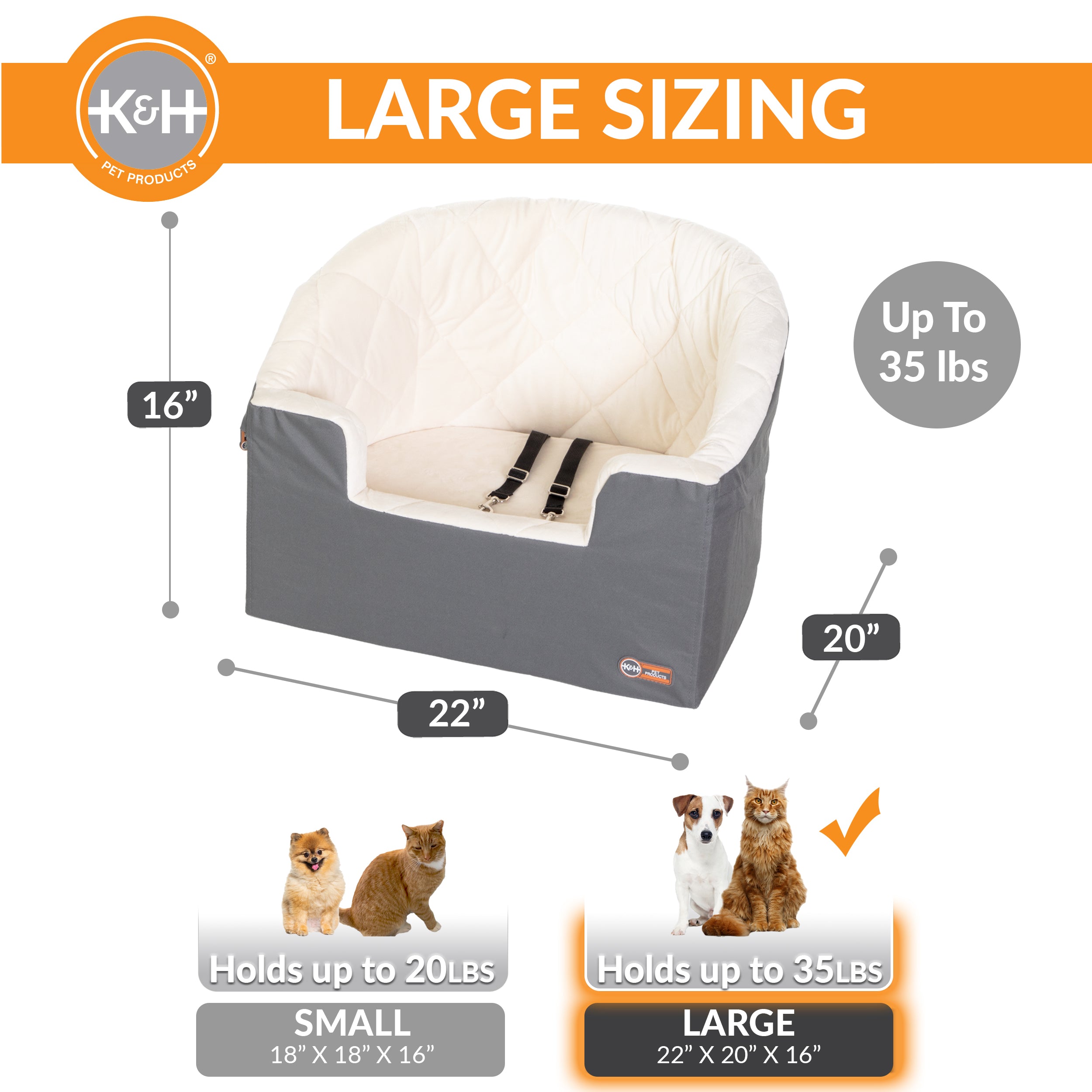k-h-bucket-booster-si-ge-auto-chien-large-gris-cr-me image 4