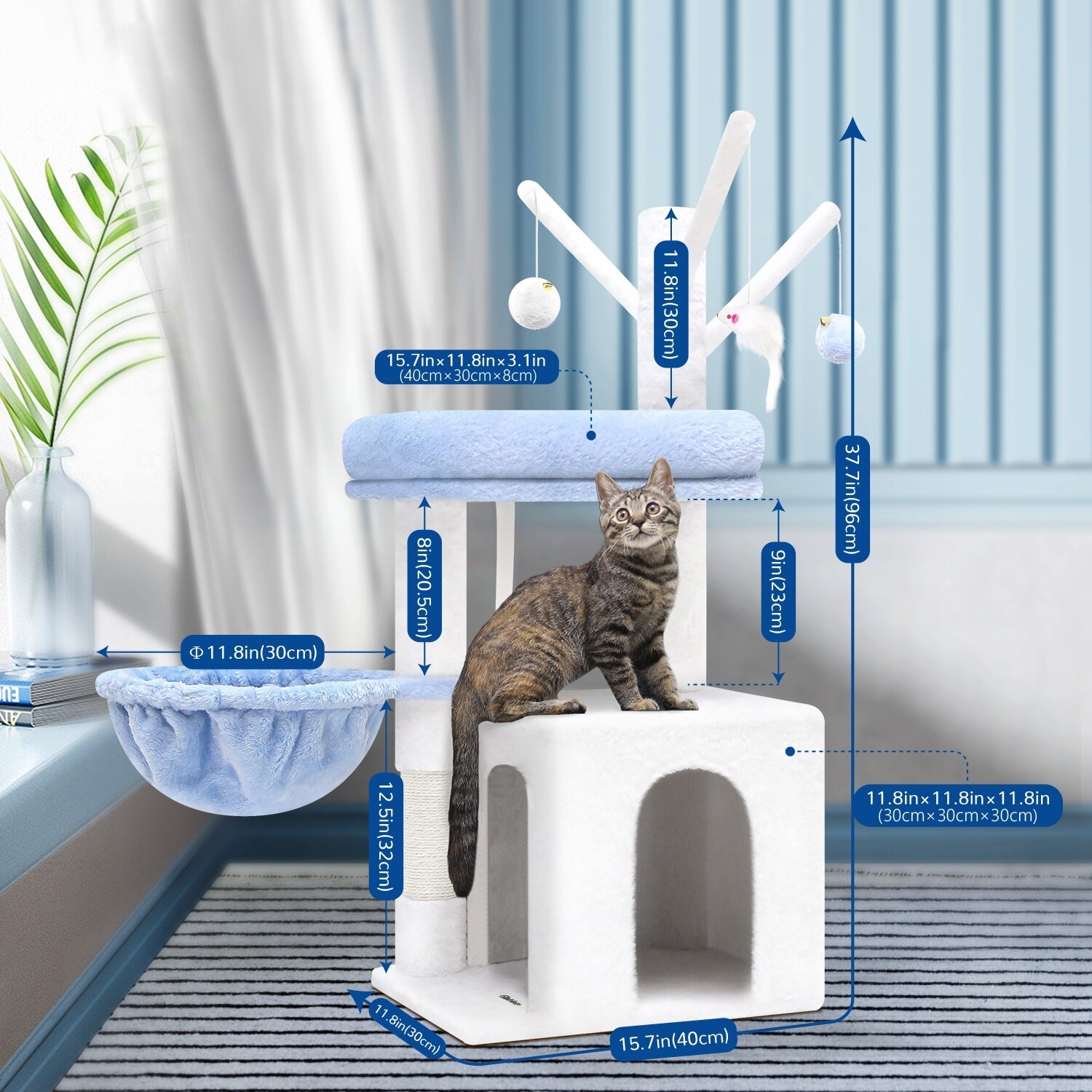 globlazer-f-series-f39-arbre-chat-compact-99-cm image 5