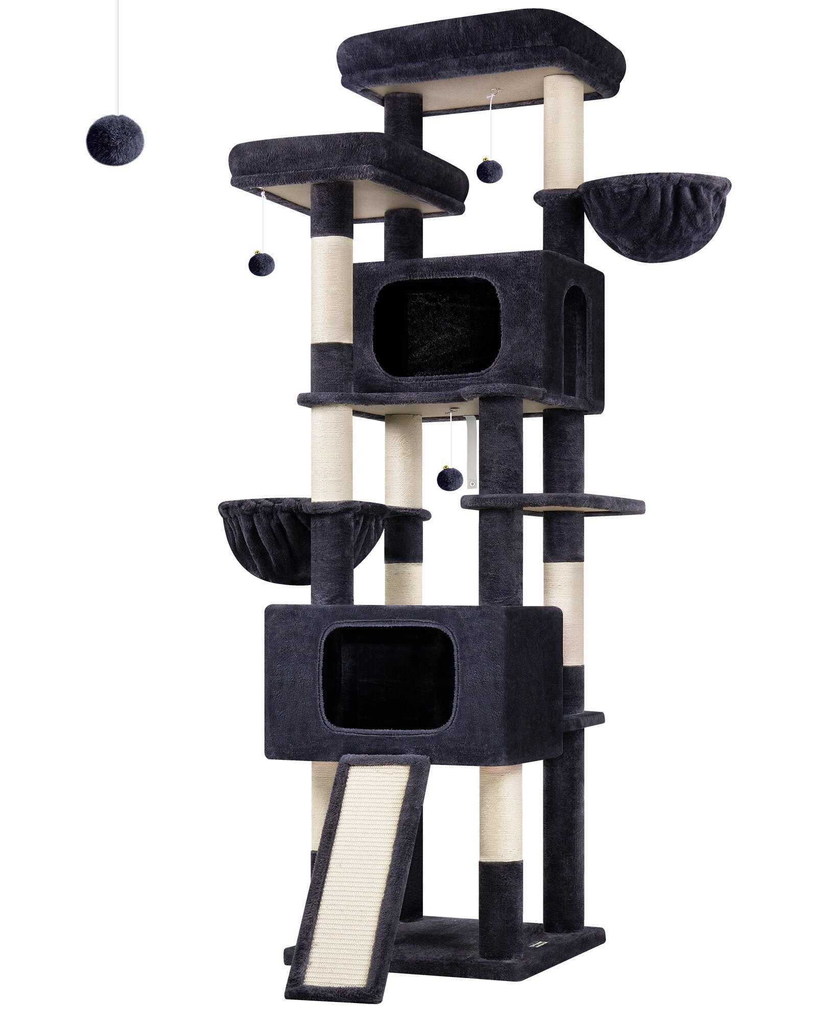 globlazer-s-series-s77e-arbre-chat-gris-fonc-77-pouces-grand image 2