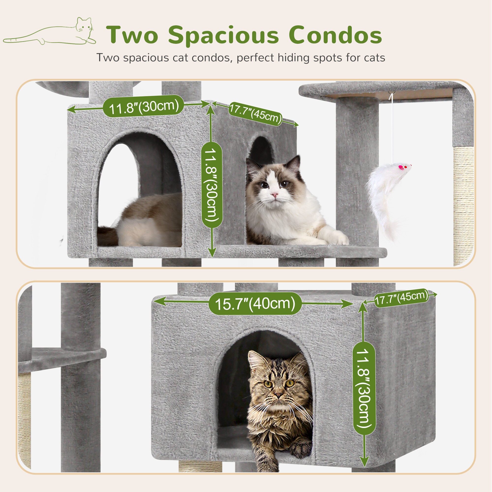globlazer-f-series-f78c-arbre-chat-gris-clair-78-pouces-robuste image 4