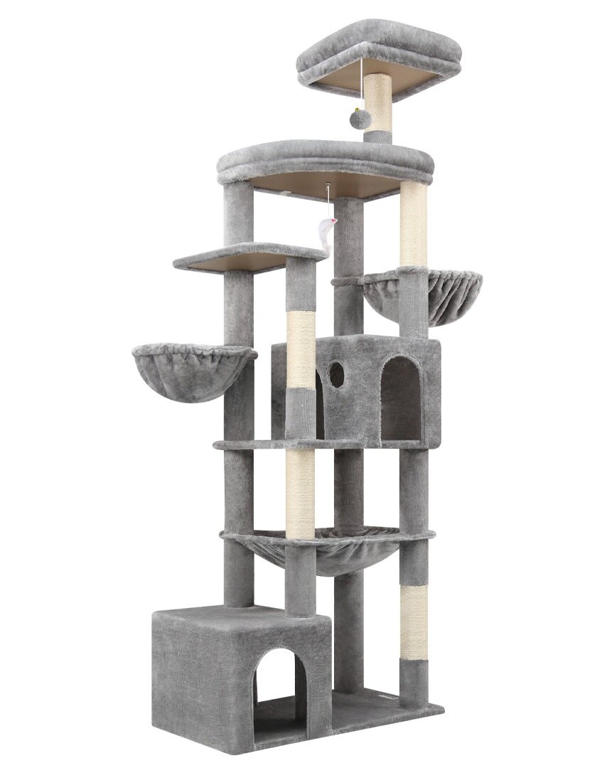 globlazer-s76b-arbre-chat-gris-clair-76-pouces-grand image 2
