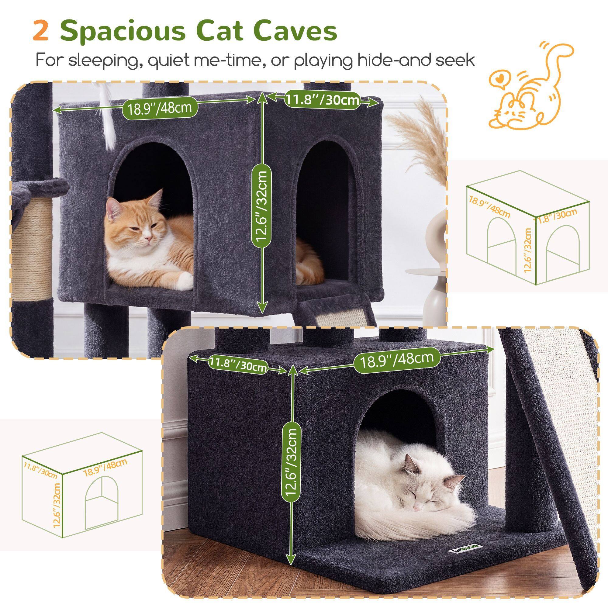globlazer-f-series-f55-arbre-chat-gris-fonc-55-pouces-adulte image 8