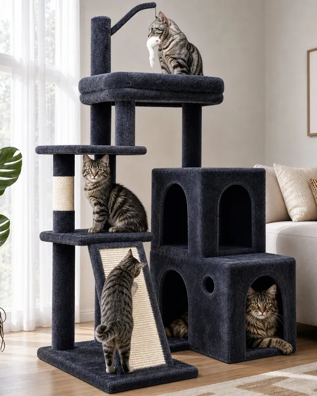 globlazer-f-series-f50-arbre-chat-gris-fonc-50-pouces-compact image 1