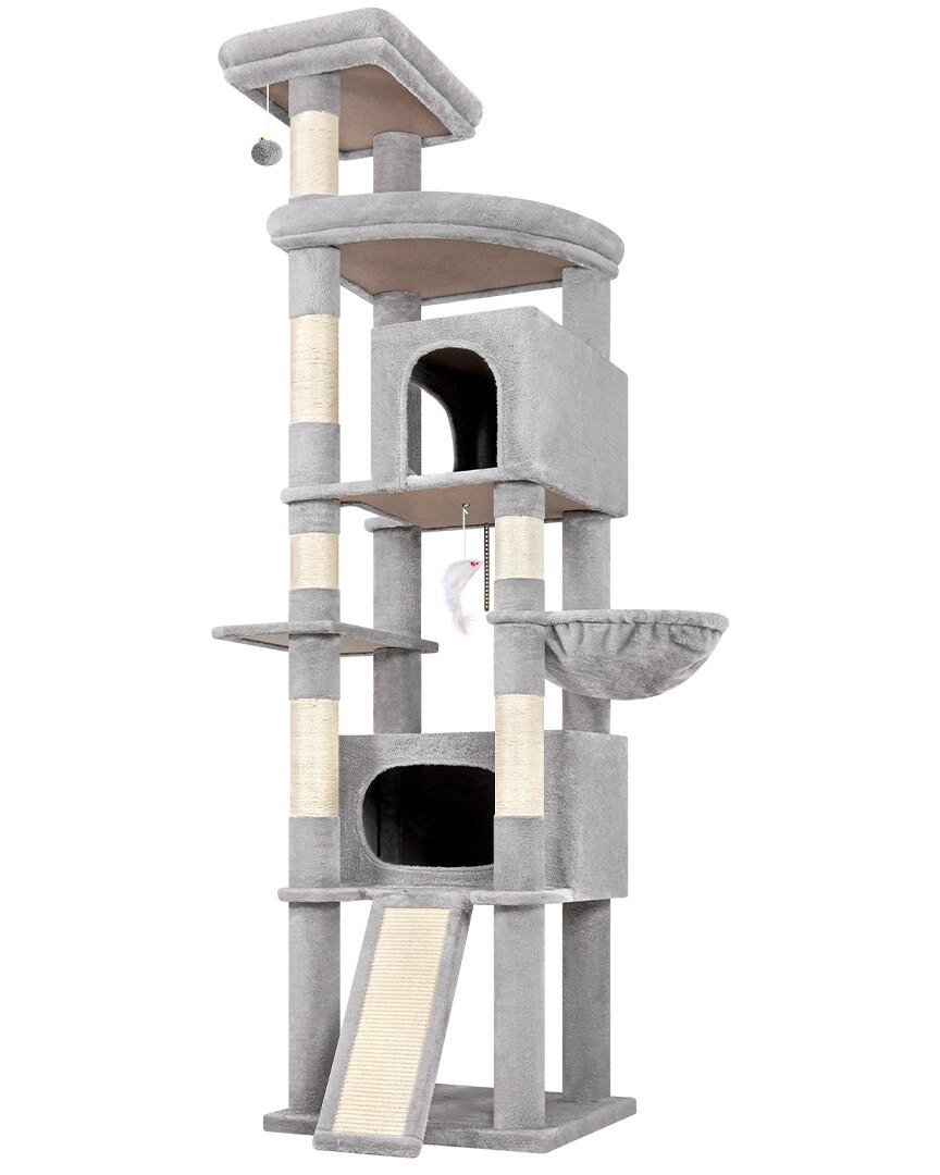 globlazer-f84b-arbre-chat-gris-clair-84-pouces-grand-xxl image 2