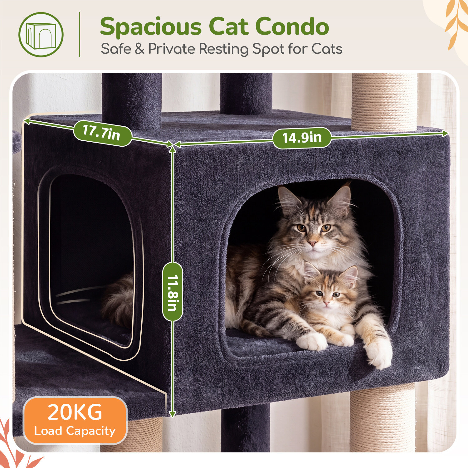 globlazer-s-series-s52f-arbre-chat-perche-large-65-cm-robuste image 4