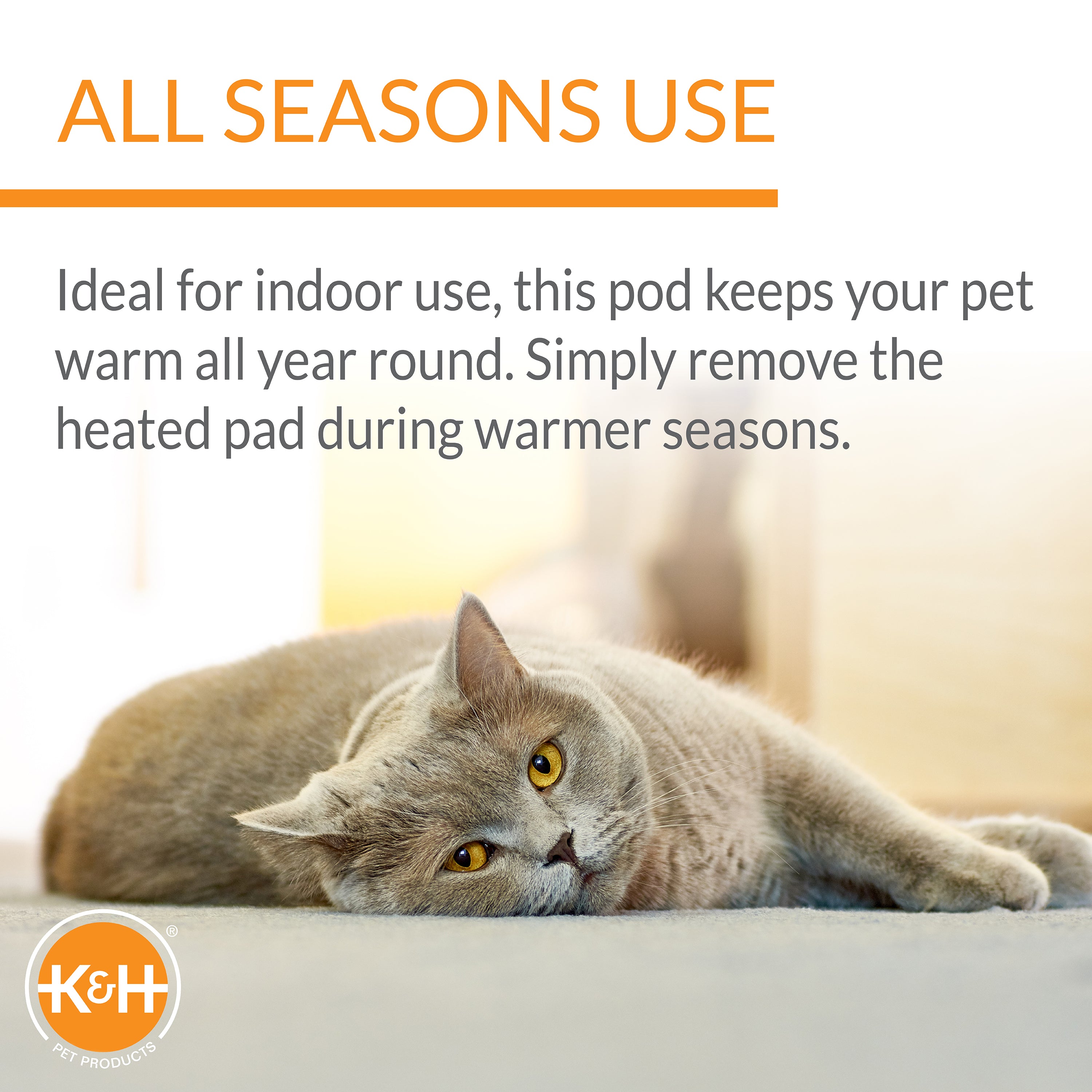 k-h-thermo-lookout-pod-lit-chauffant-chat-gris-rouge-4w image 6