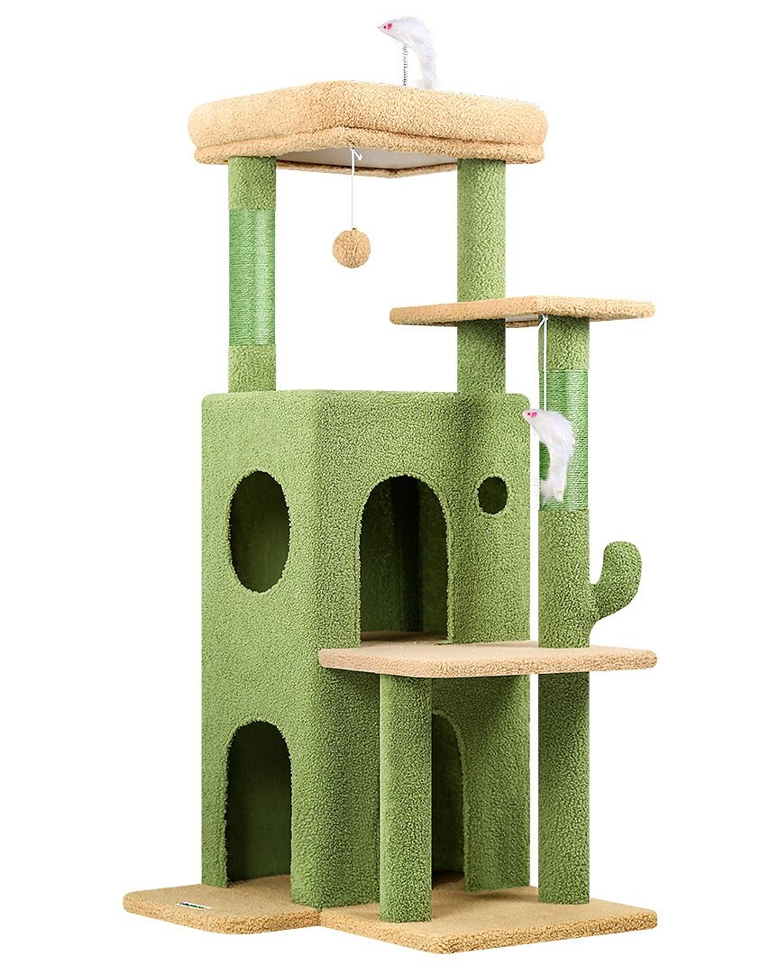 globlazer-f-series-fc50-arbre-chat-grand-chat-vert-127-cm image 2