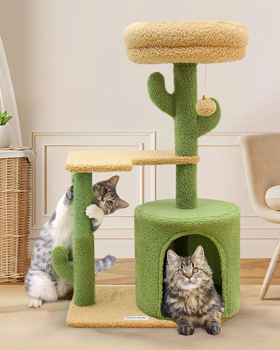 globlazer-f-series-f33-arbre-chat-cactus-vert-84-cm-petit image 1