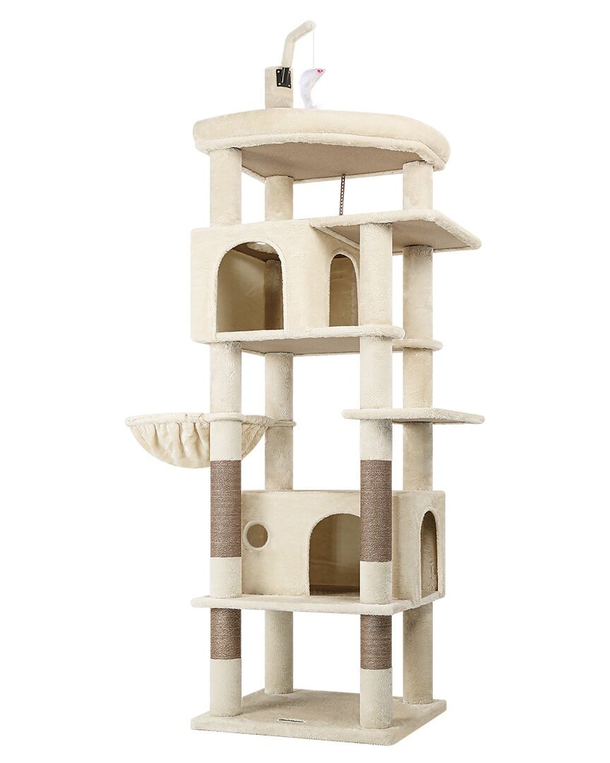 globlazer-f74b-arbre-chat-188-cm-beige-grand-chat image 2