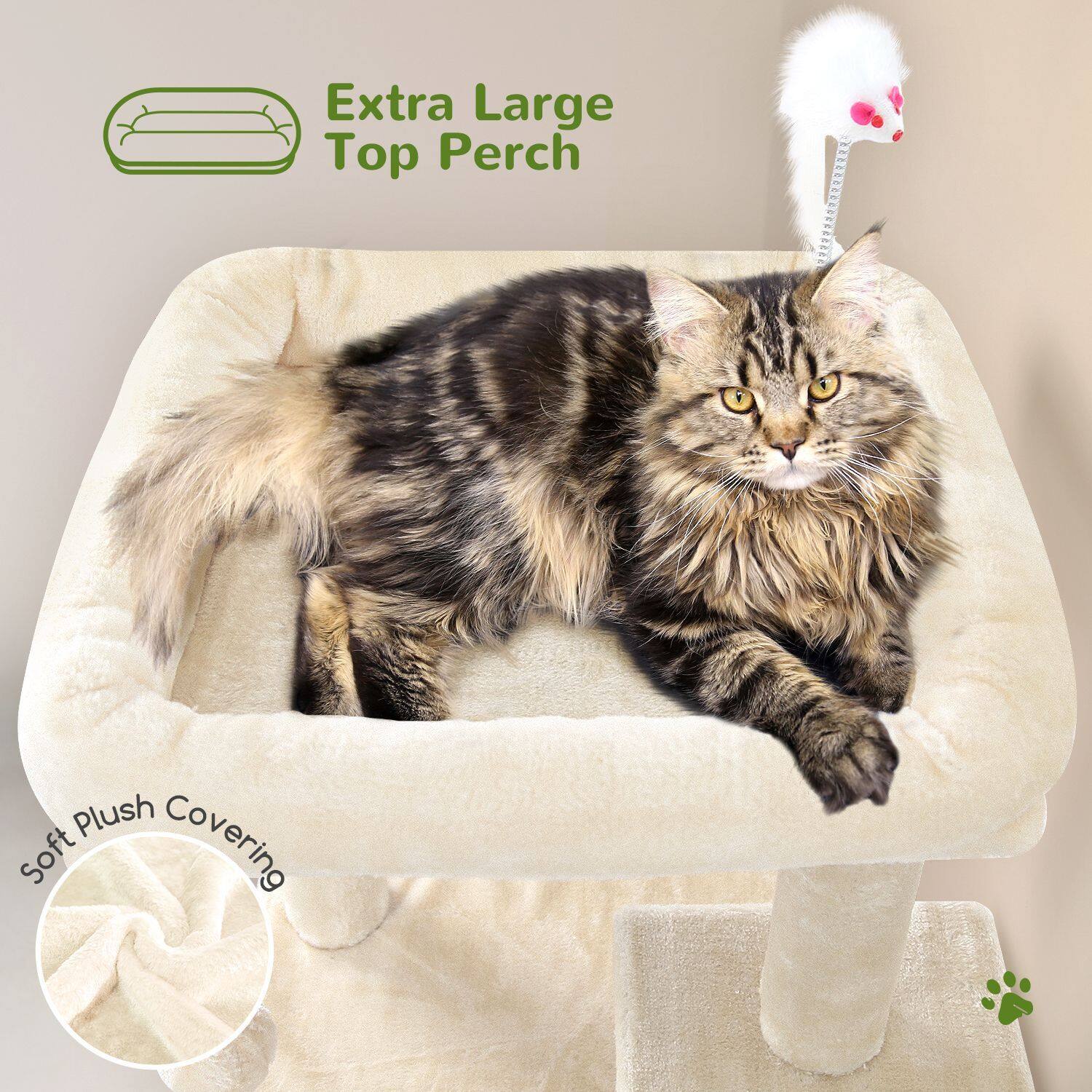 globlazer-f-series-fc50-arbre-chat-beige-127-cm-grand image 4