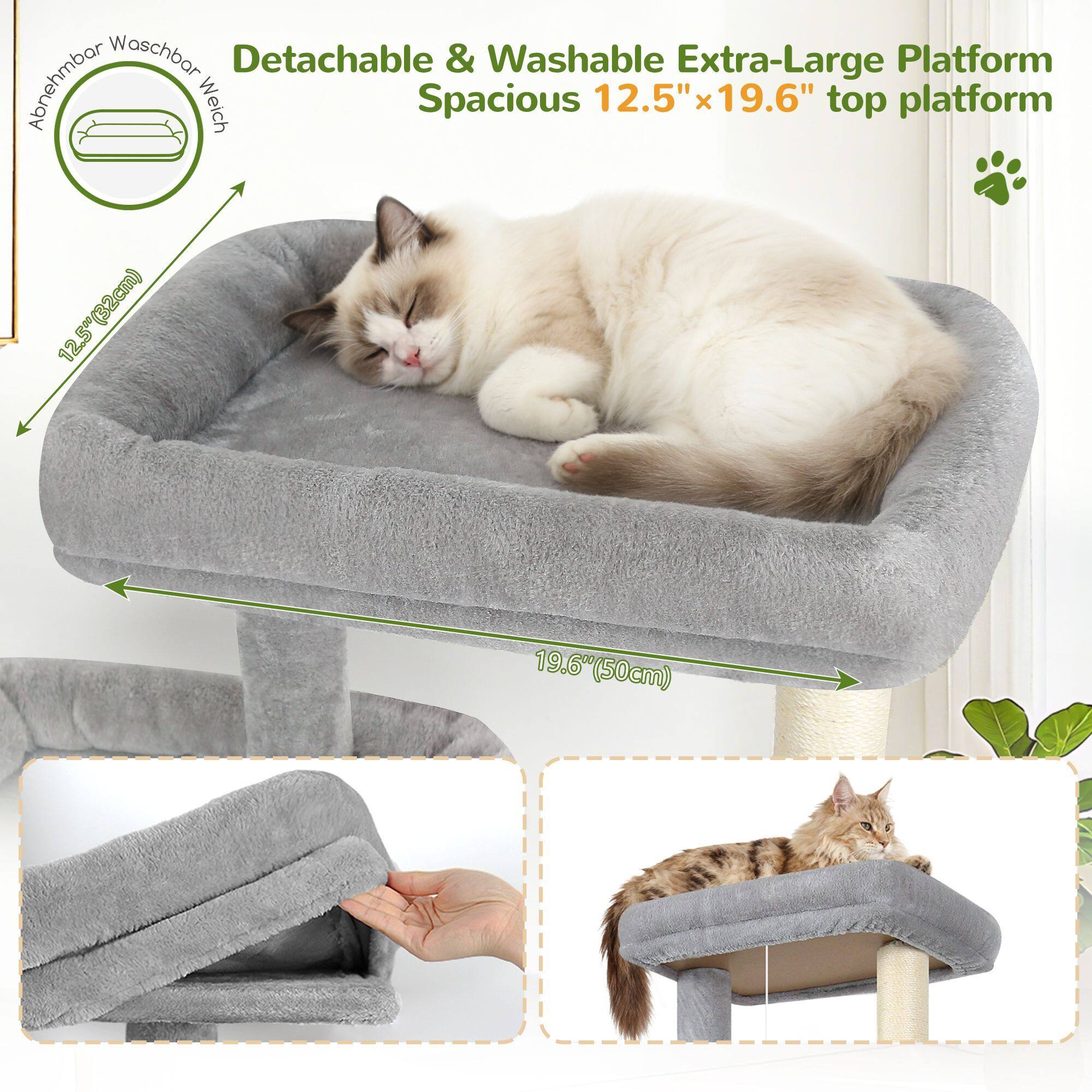 globlazer-s-series-s77e-arbre-chat-gris-clair-77-pouces image 4