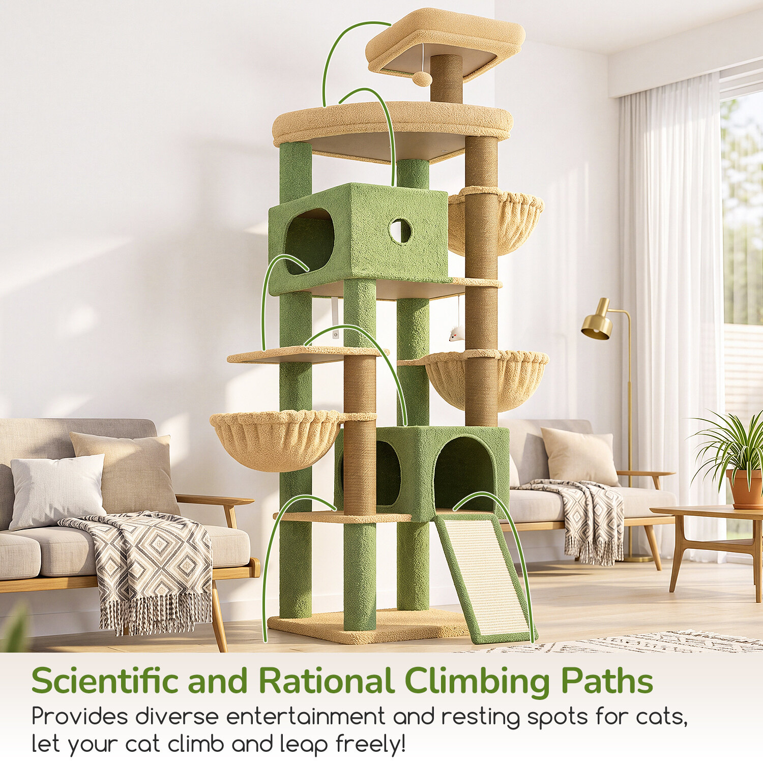 globlazer-f83c-arbre-chat-cactus-extra-grand-pour-grand-chat image 3