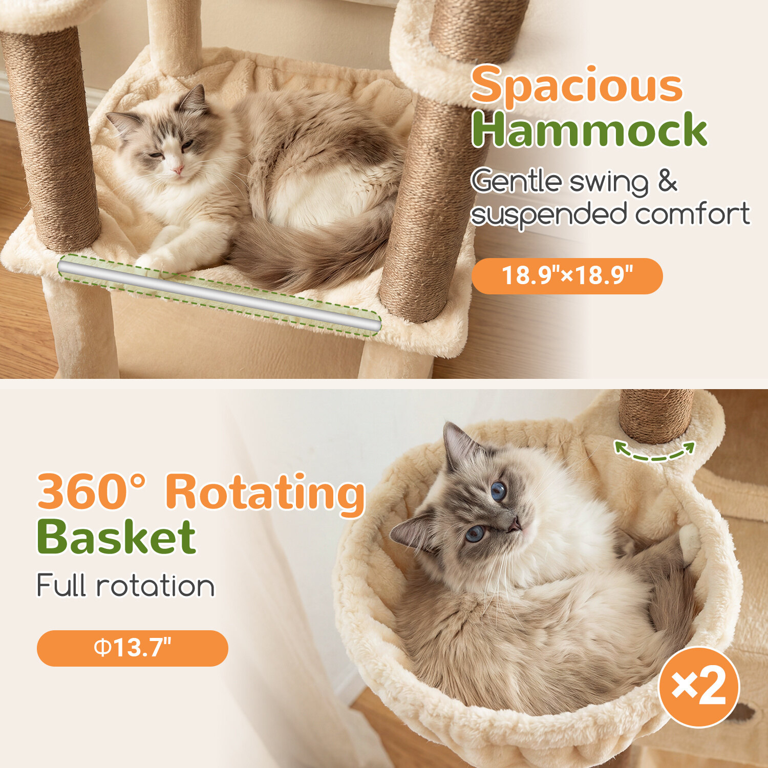globlazer-f-series-f81e-arbre-chat-beige-81-pouces-xxl image 5