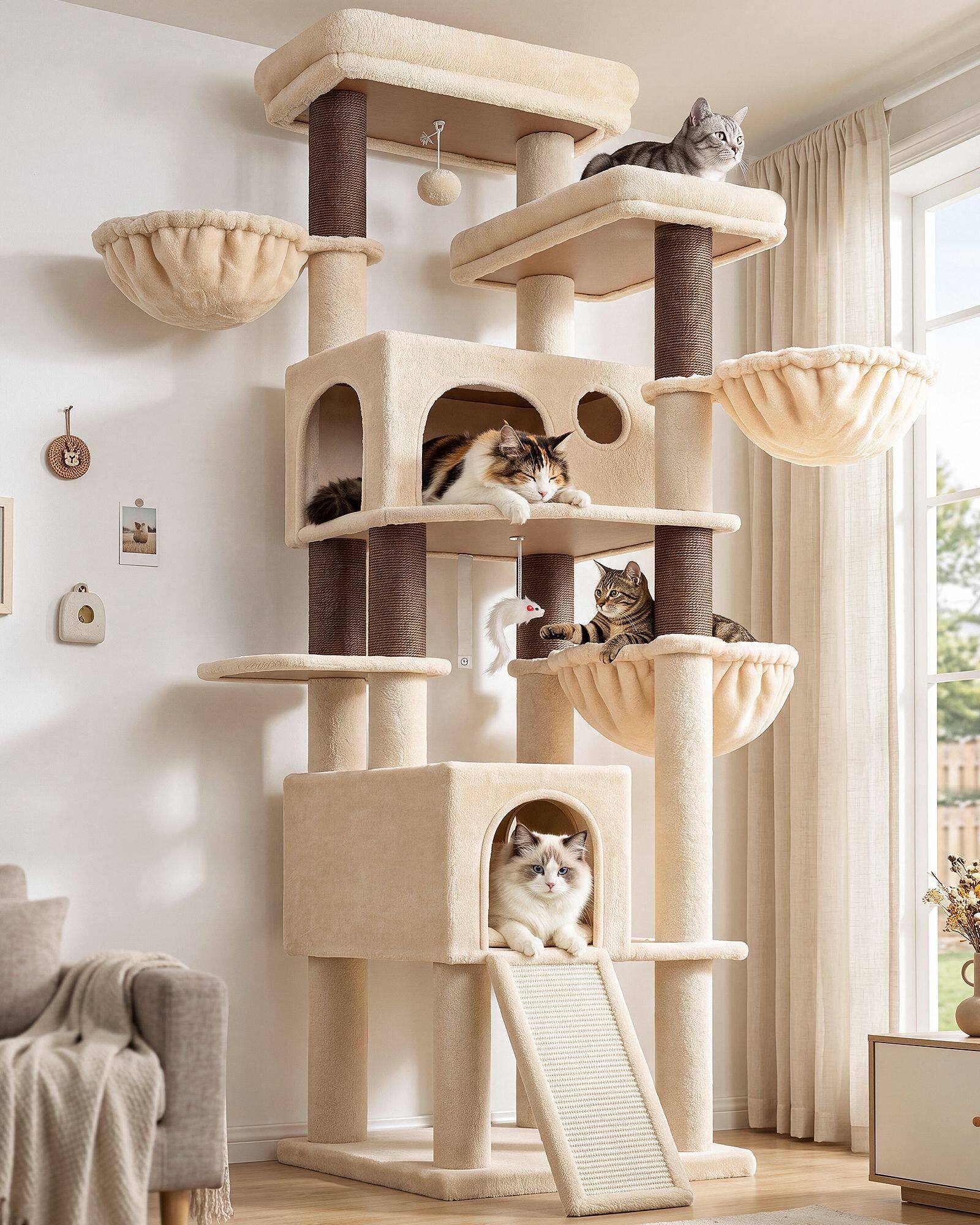 globlazer-f80k-arbre-chat-g-ant-203-cm-grands-chats image 1