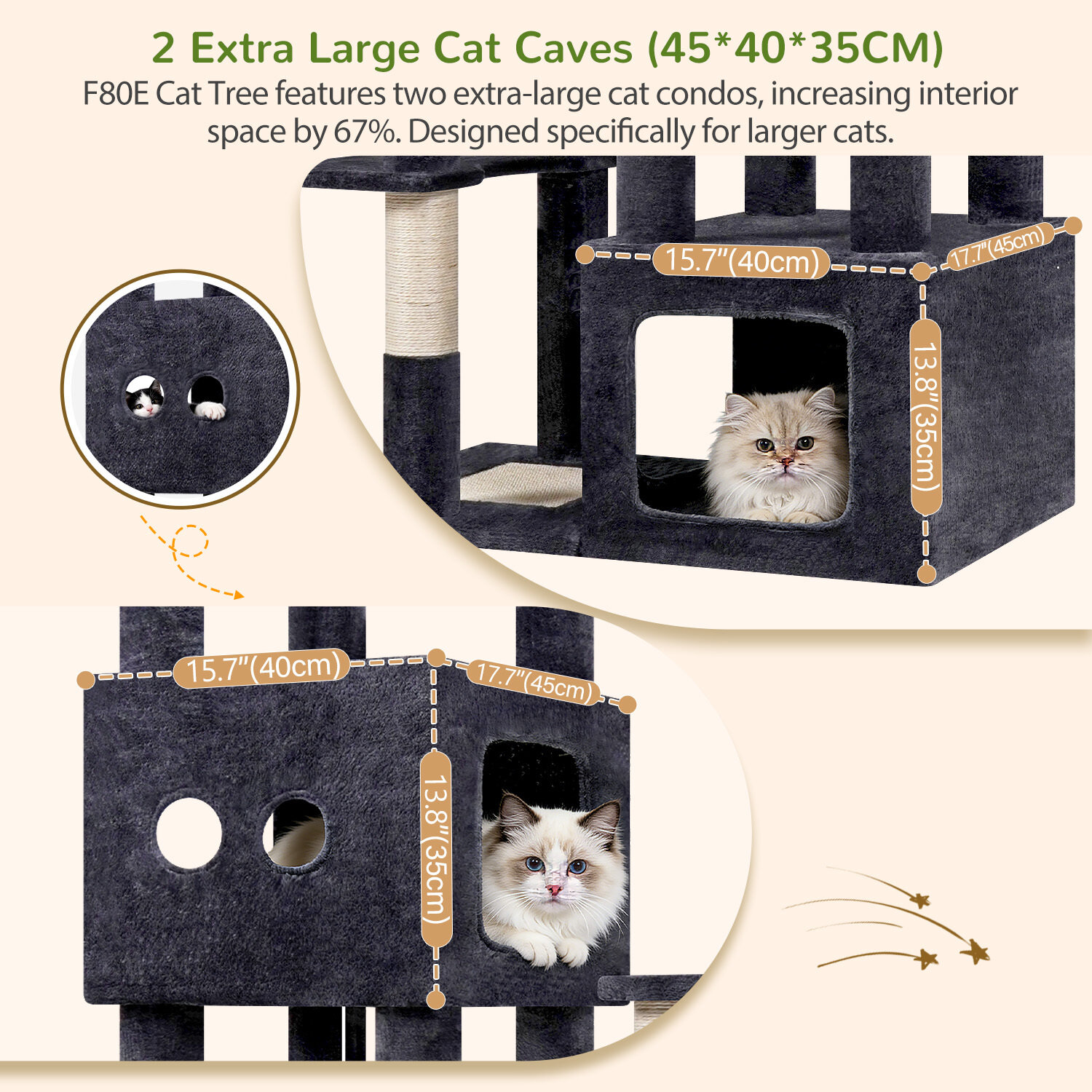 globlazer-f-series-f80e-arbre-chat-gris-fonc-80-pouces-xxl image 3