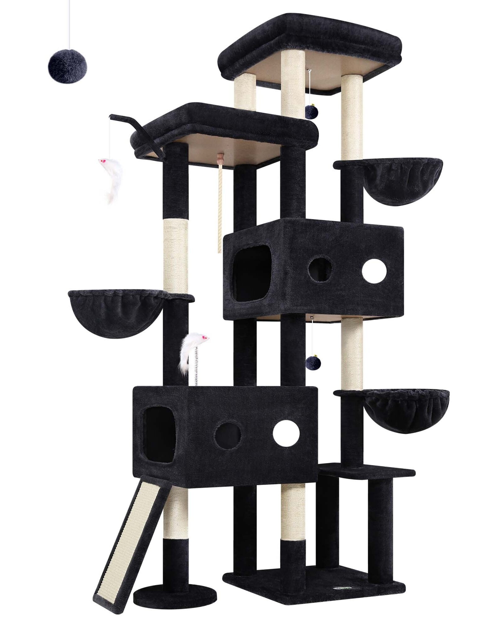 globlazer-f-series-f81d-arbre-chat-gris-fonc-81-pouces image 2