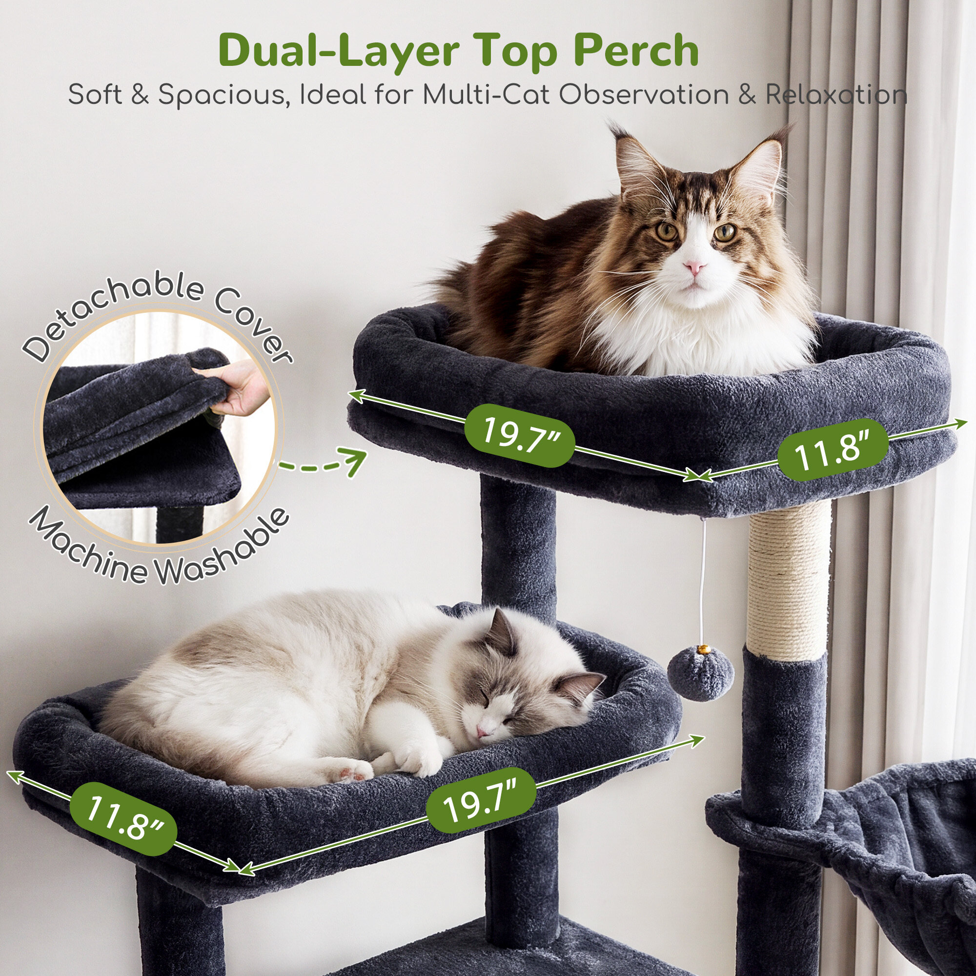 globlazer-f83j-arbre-chat-xxl-gris-fonc-211-cm image 3
