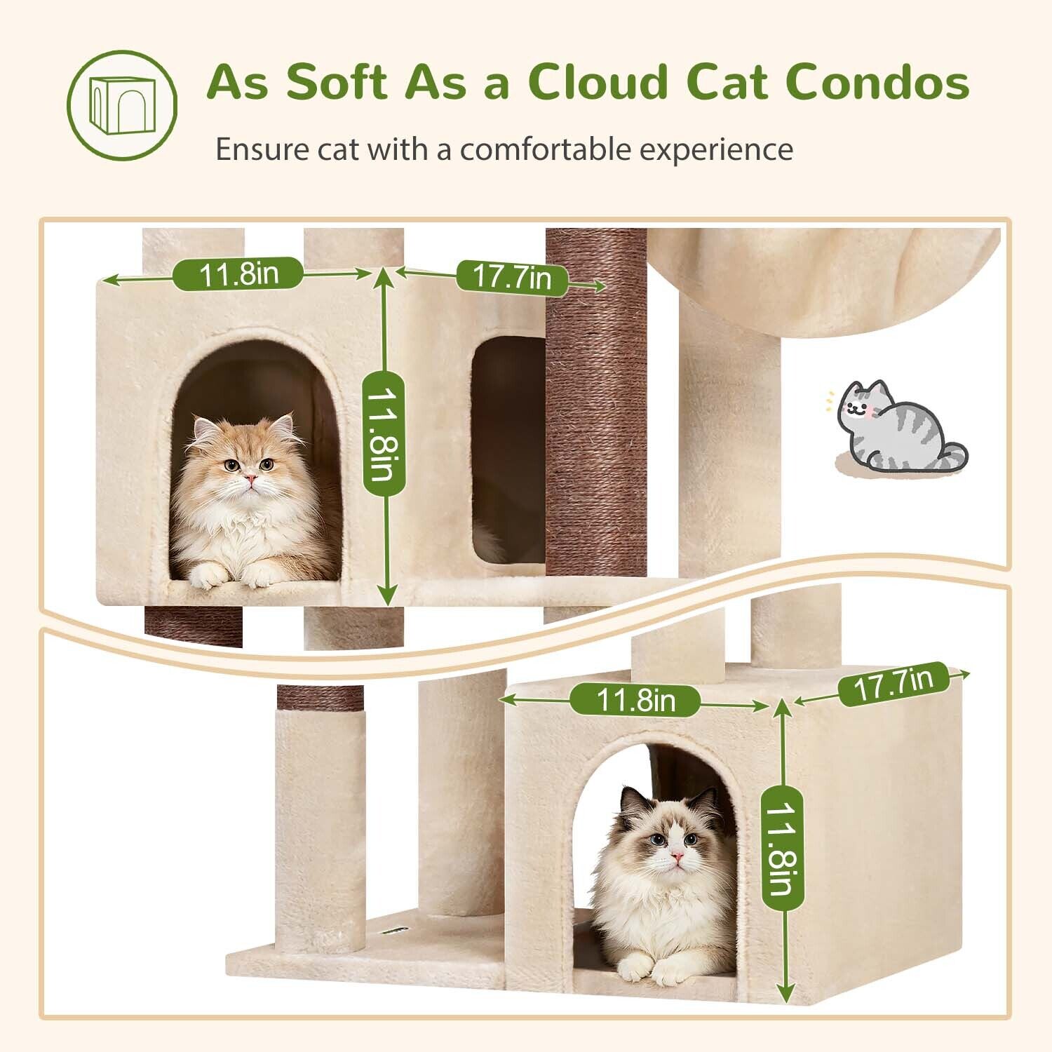 globlazer-c-series-c64-arbre-chat-beige-64-pouces-large image 5