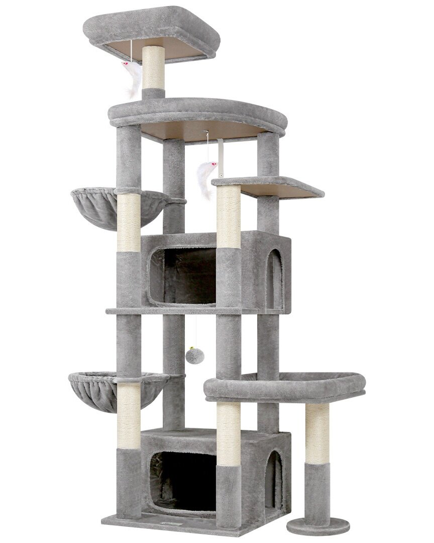 globlazer-s-series-s75-arbre-chat-gris-clair-75-pouces image 2
