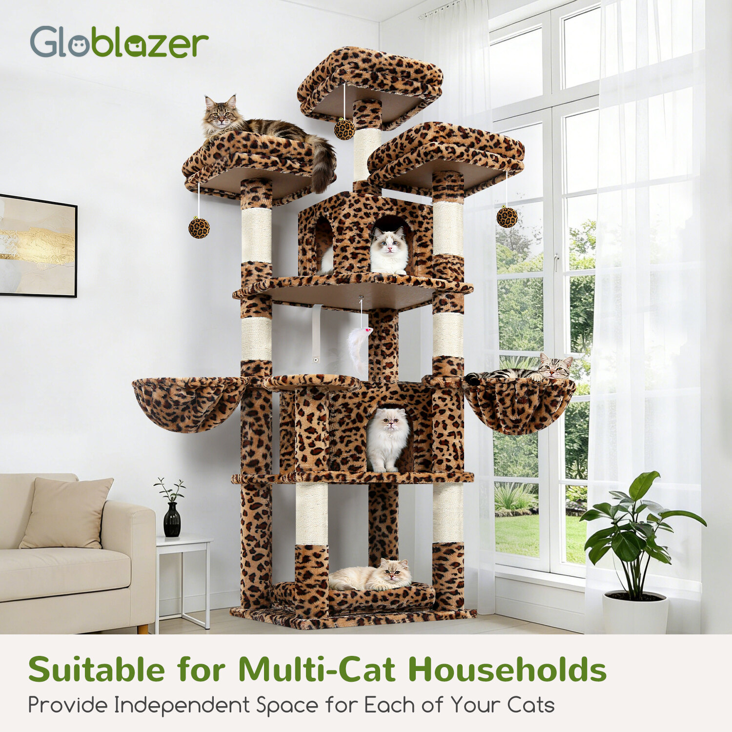 globlazer-f68b-arbre-chat-l-opard-173-cm image 8