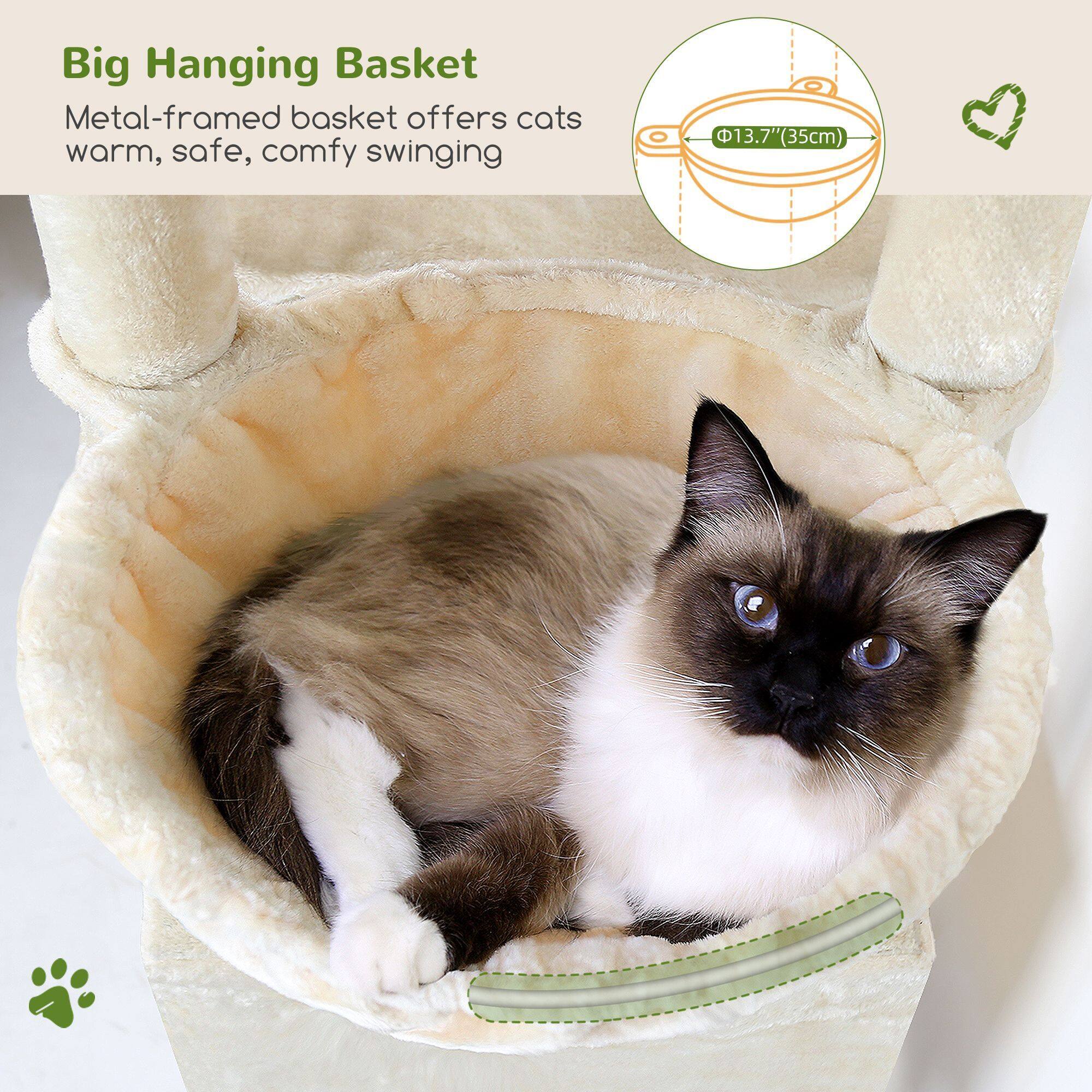 globlazer-f45-arbre-chat-beige-45-pouces-compact image 5