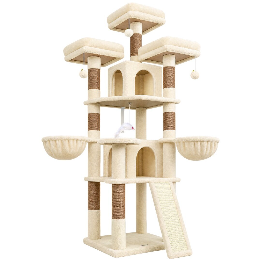 globlazer-f70h-arbre-chat-beige-70-pouces-int-rieur image 2
