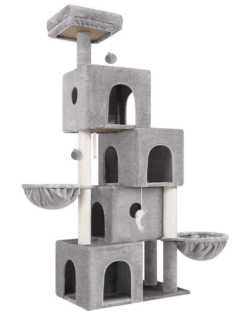 globlazer-f70c-arbre-chat-gris-clair-178-cm-niche image 2