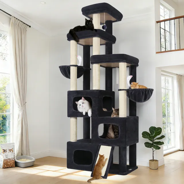 globlazer-s85-arbre-chat-grand-gris-fonc-215-cm image 1