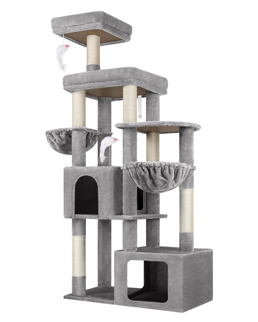 globlazer-f68-arbre-chat-gris-clair-173-cm image 2